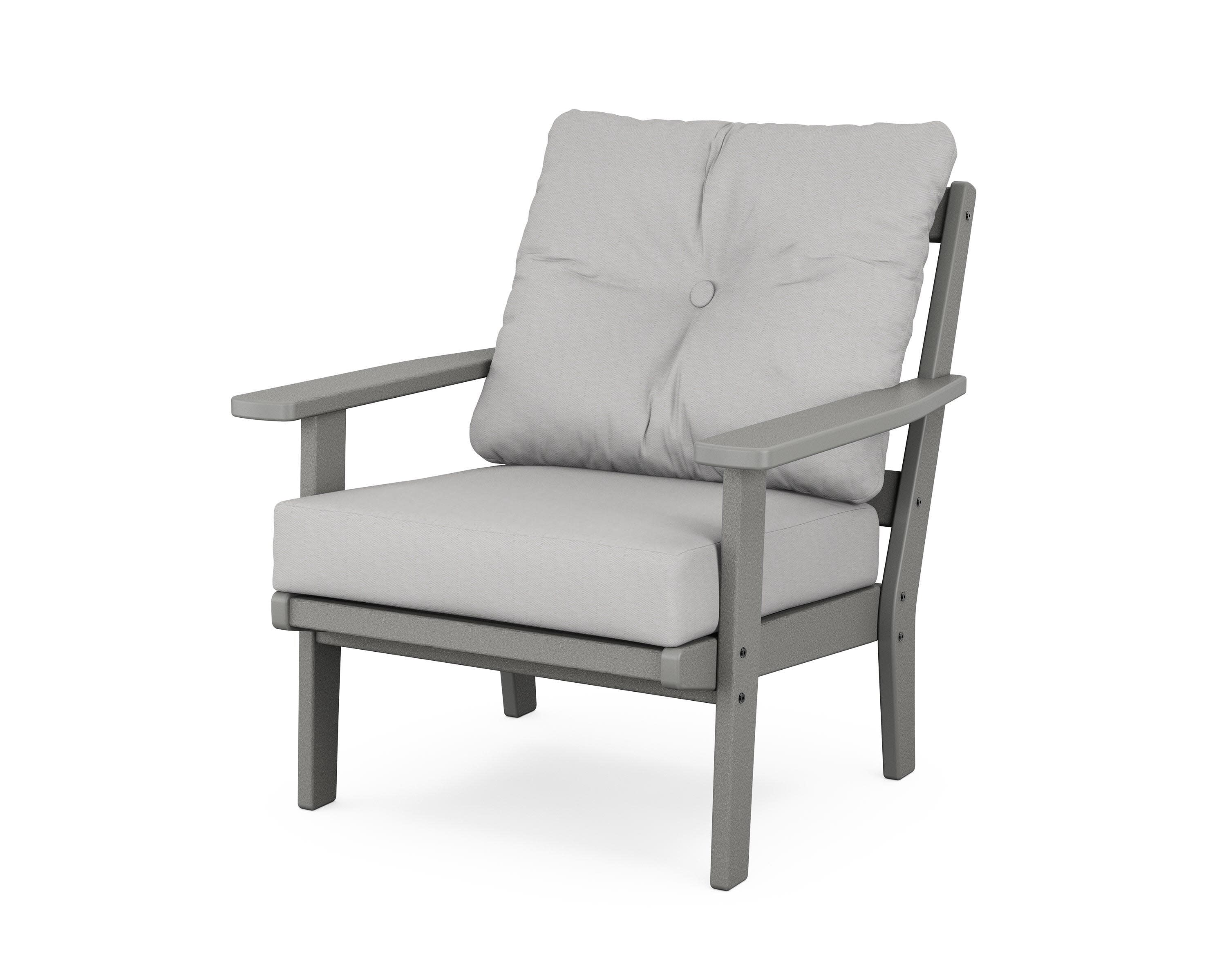 Oxford Deep Seating Chair in Slate Grey / Diamond in the Rough