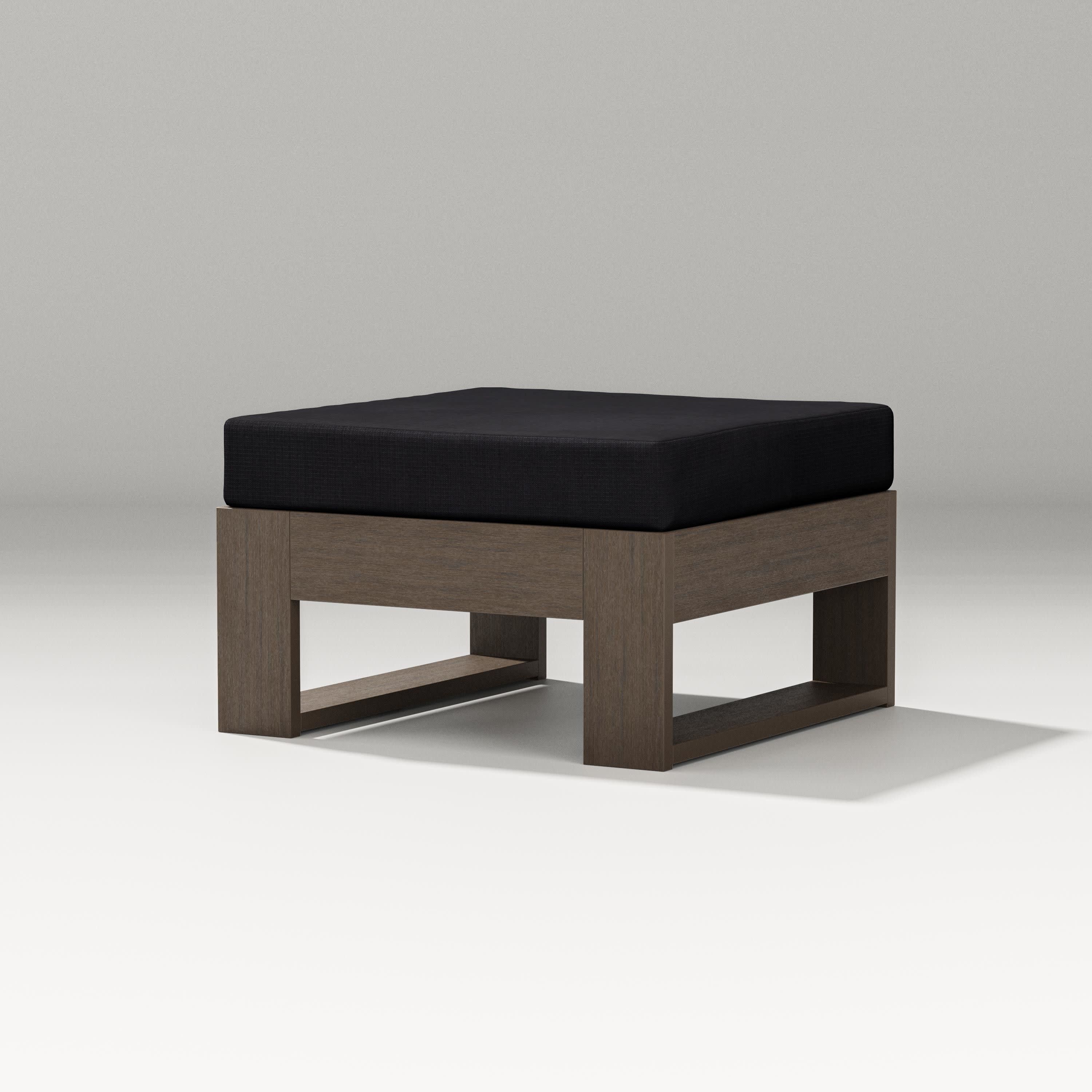 Latitude Lounge Ottoman in Kona / Midnight Linen