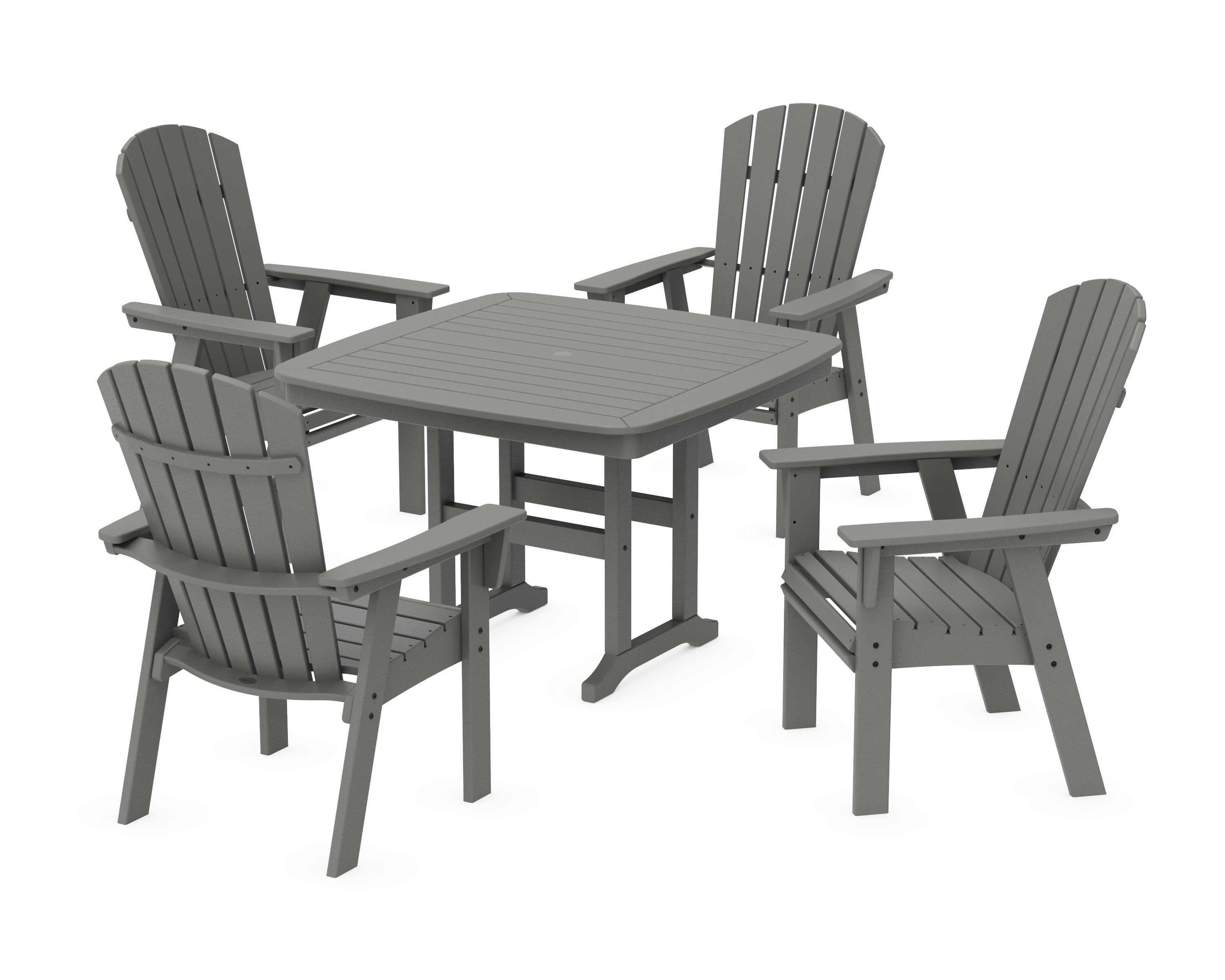 Nautical Curveback Adirondack 5-Piece Dining Set