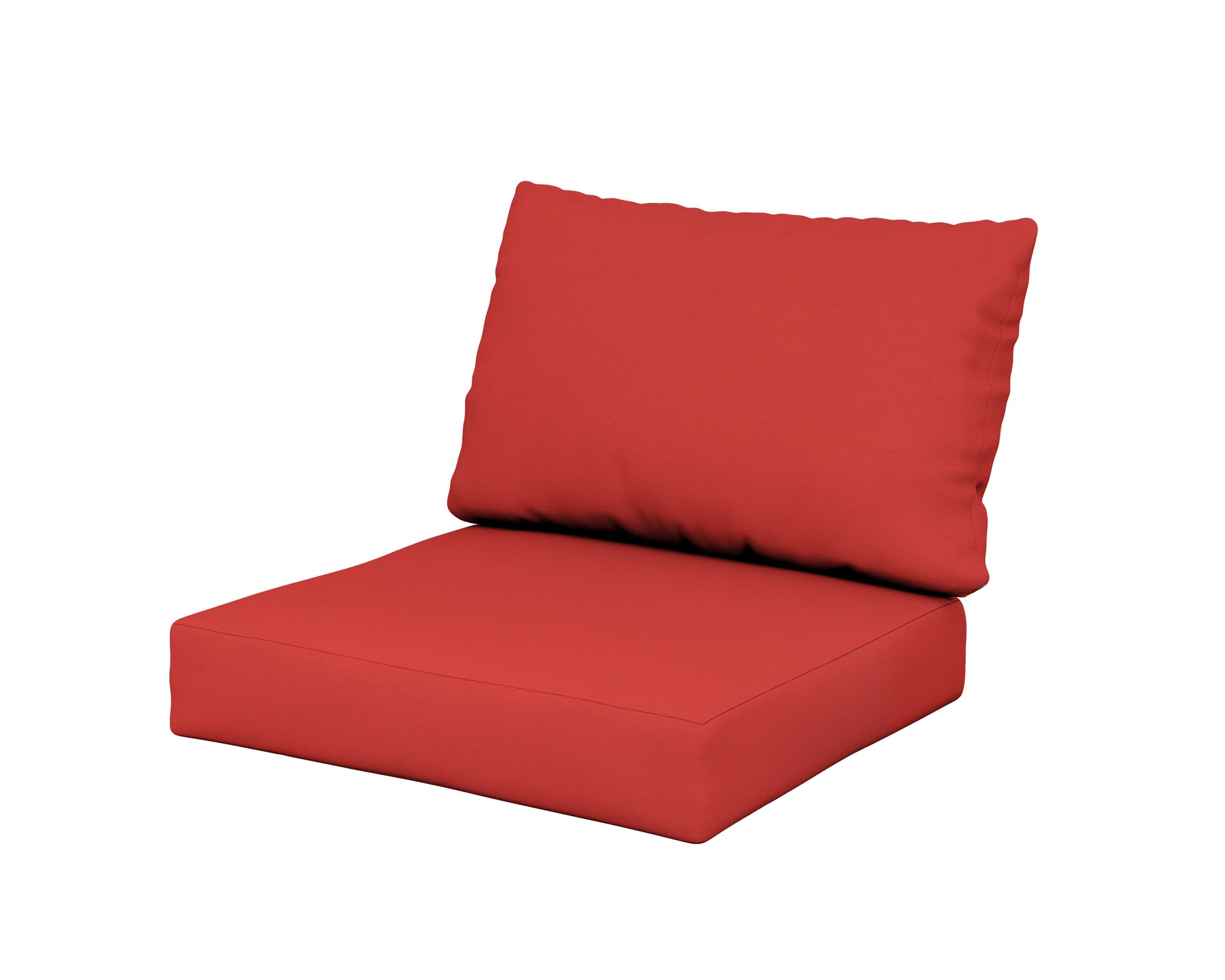 Modular Cushion in Crimson Linen
