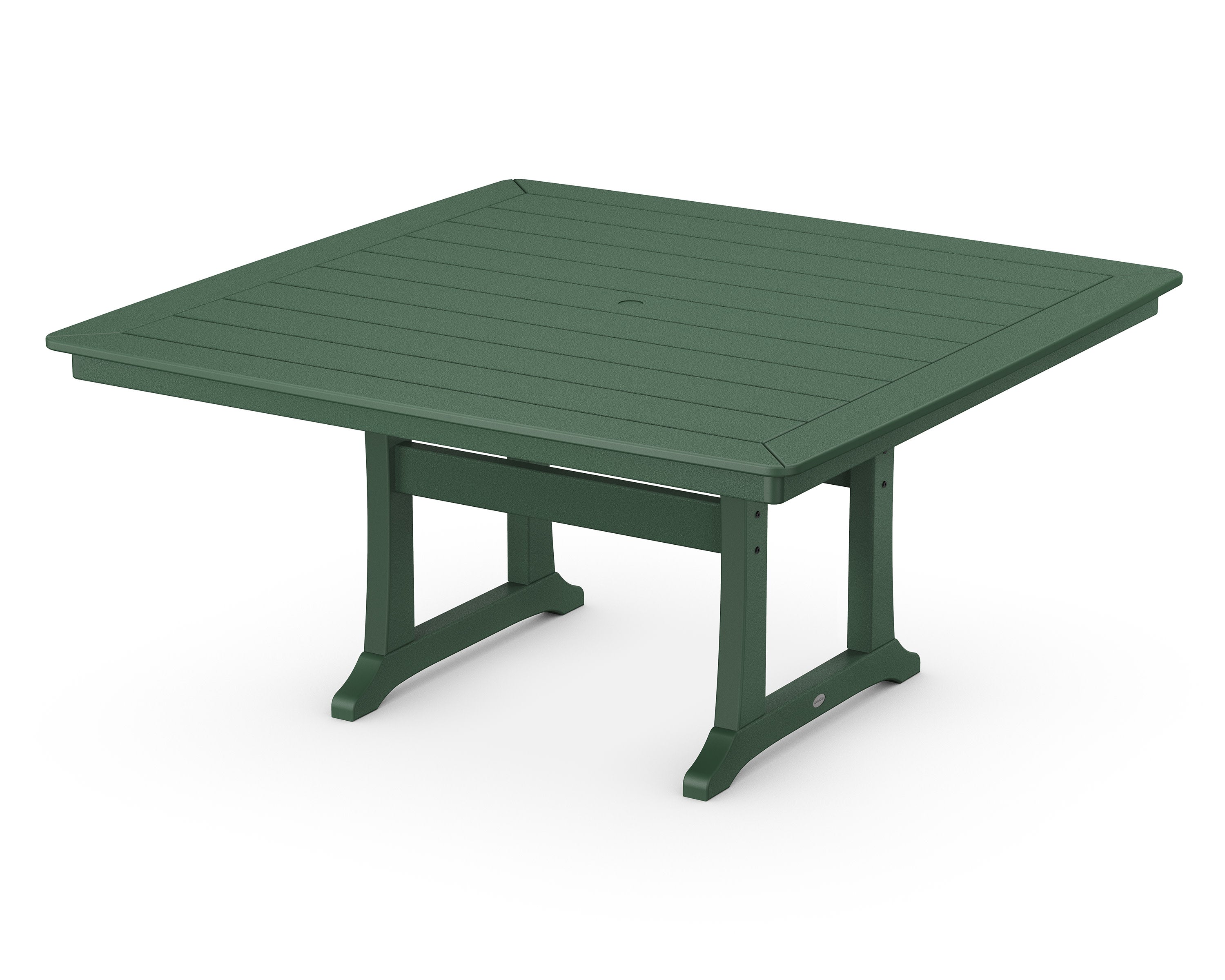 Nautical Trestle 59" Dining Table in Green