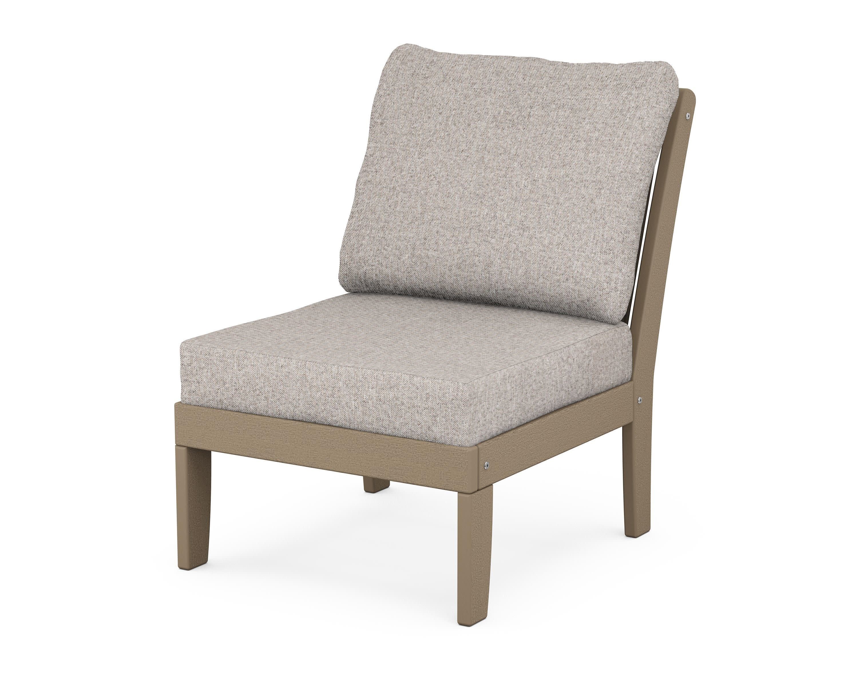 Braxton Modular Armless Chair in Vintage Sahara / Weathered Tweed