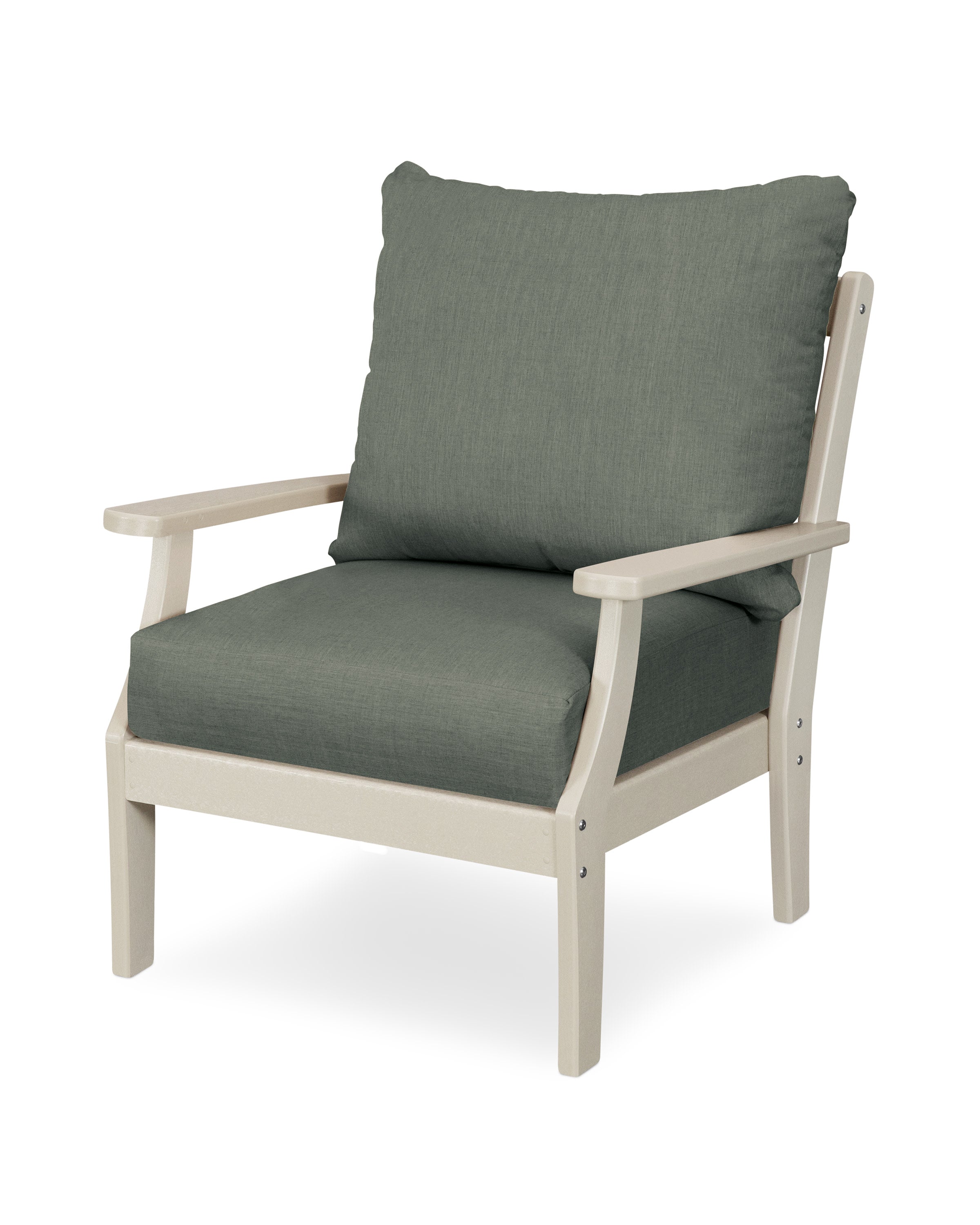 Braxton Deep Seating Chair in Sand / Cast Sage