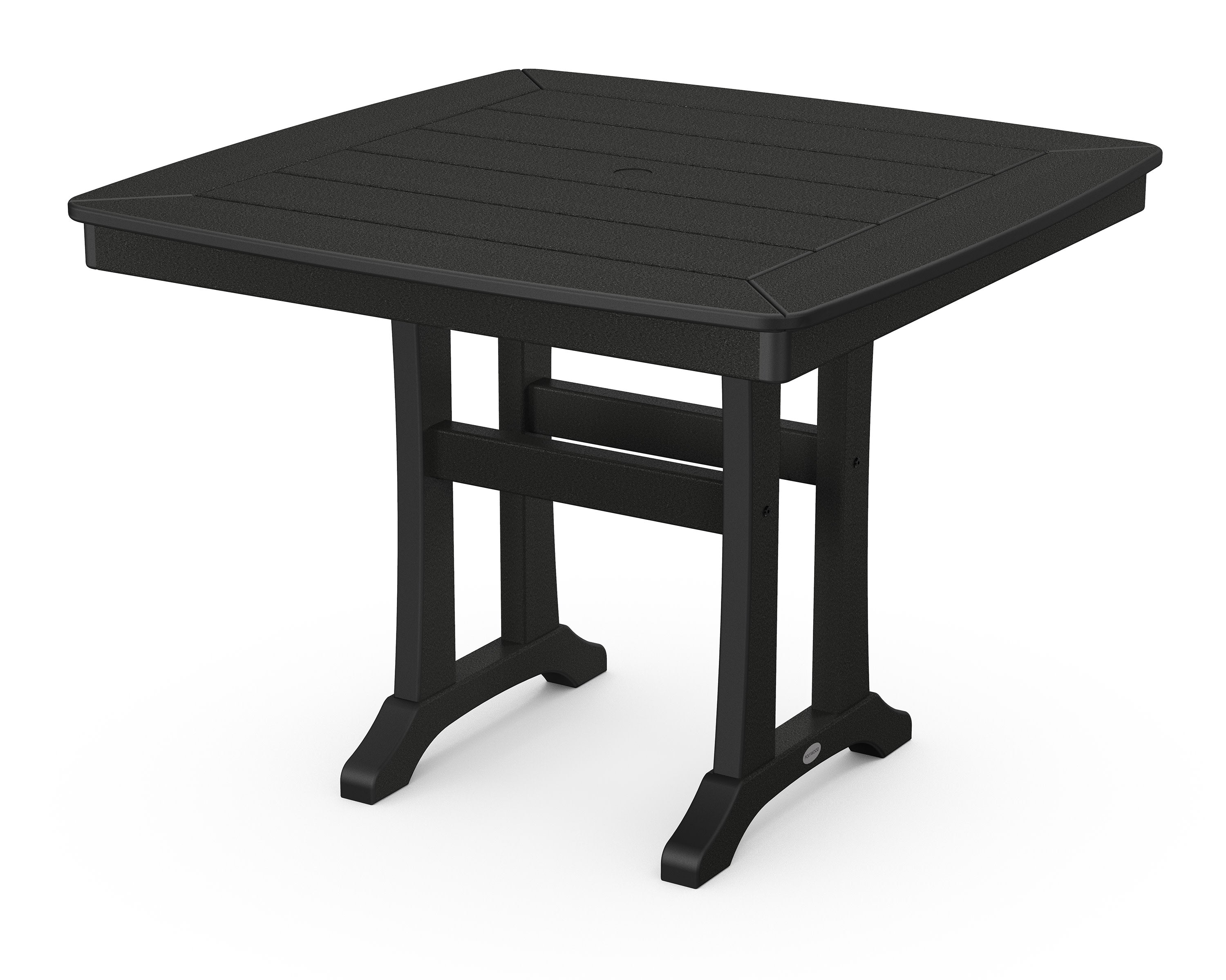 Nautical Trestle 37" Dining Table in Black