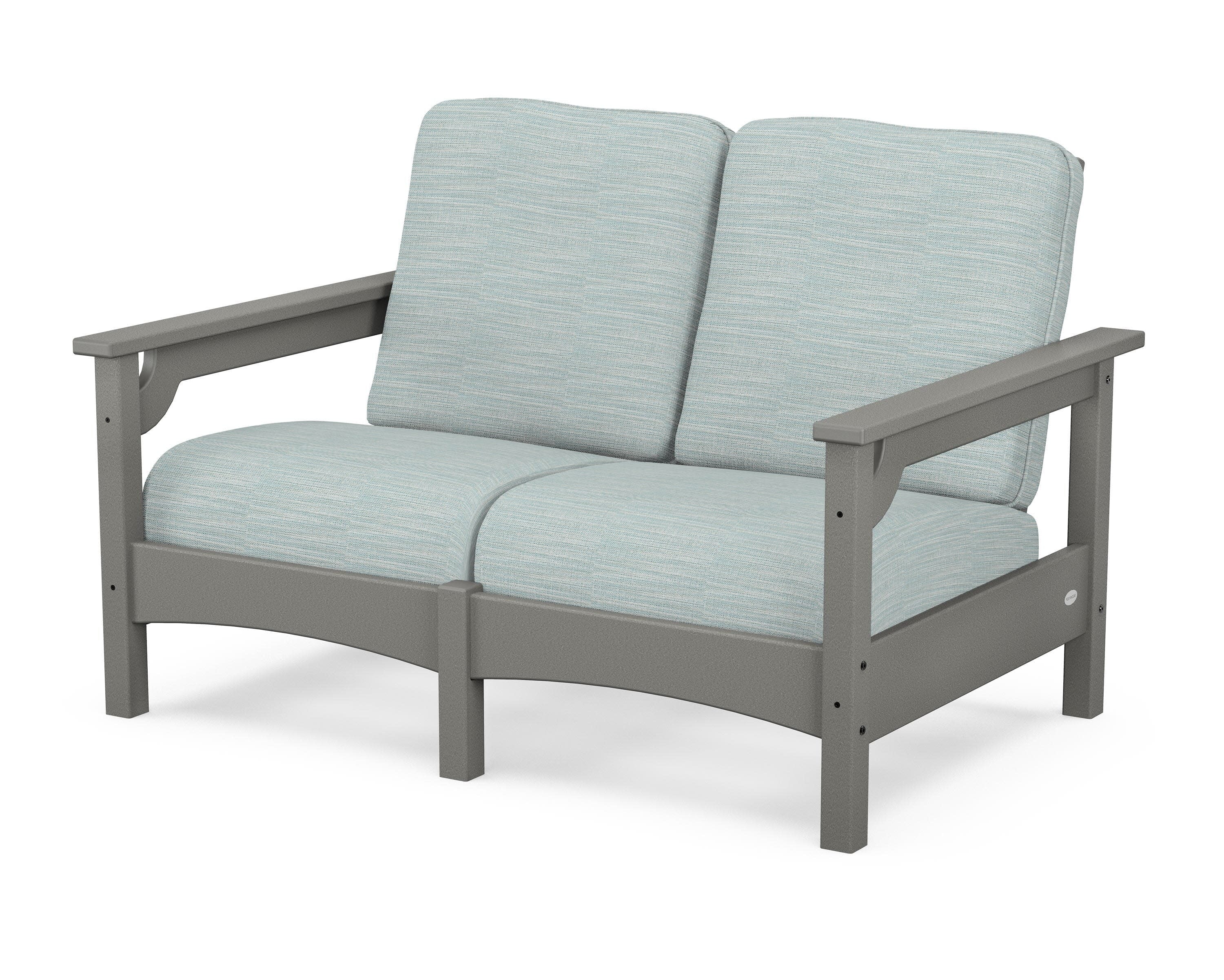 Club Loveseat in Slate Grey / Soothe Mist