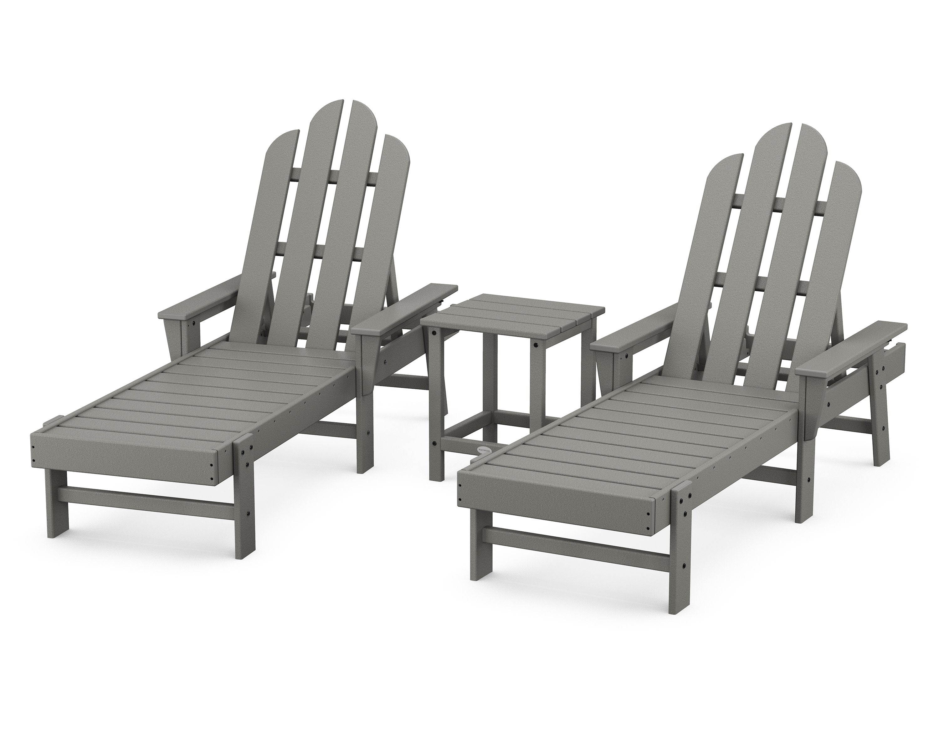 Long Island Chaise 3-Piece Set in Slate Grey