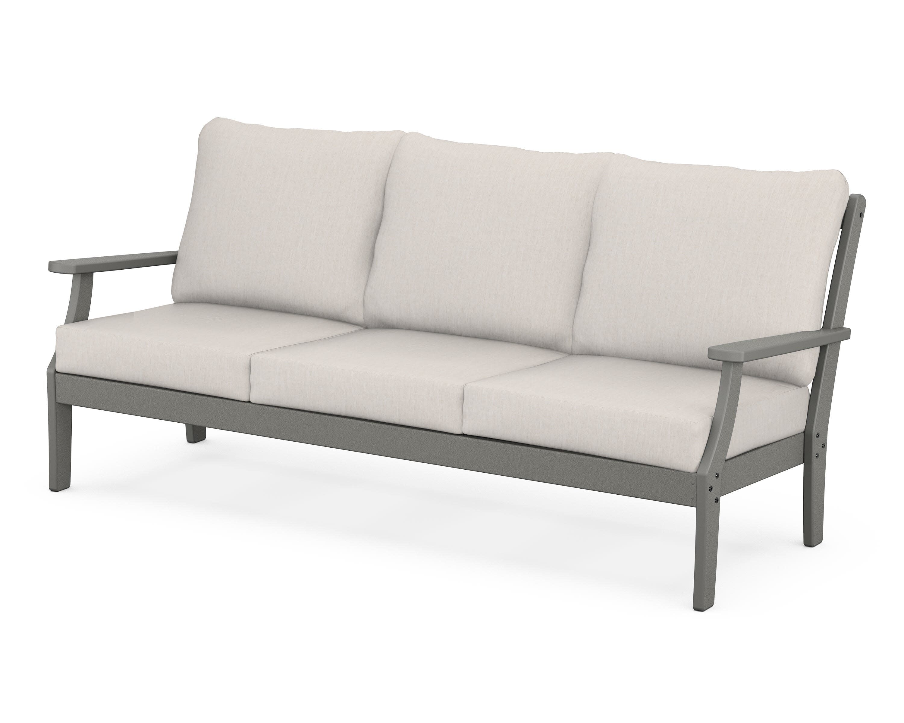 Braxton Deep Seating Sofa in Slate Grey / Cast Ash