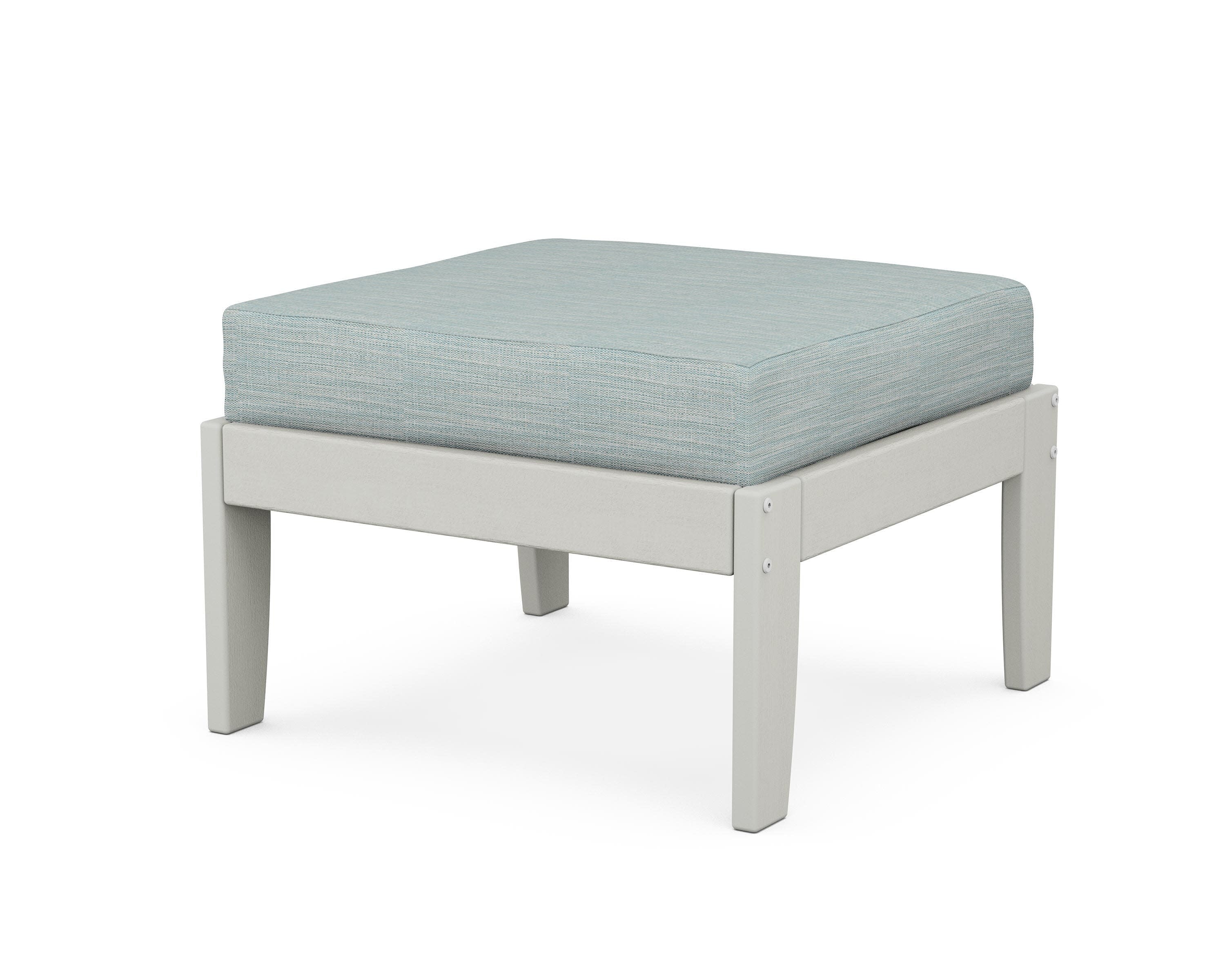 Modular Ottoman - Classic in Vintage White / Soothe Mist
