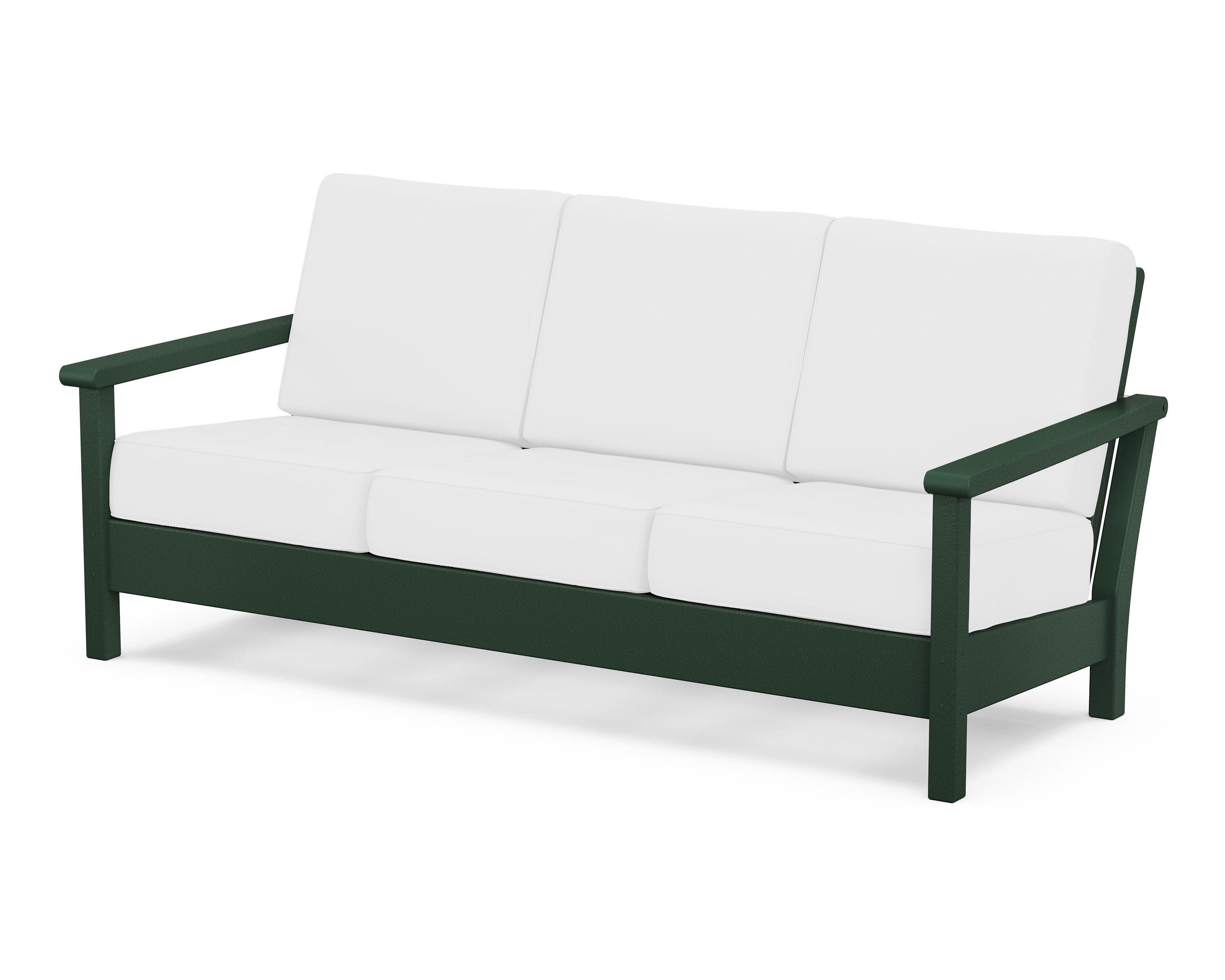 Harbour Deep Seating Sofa in Green / Natural