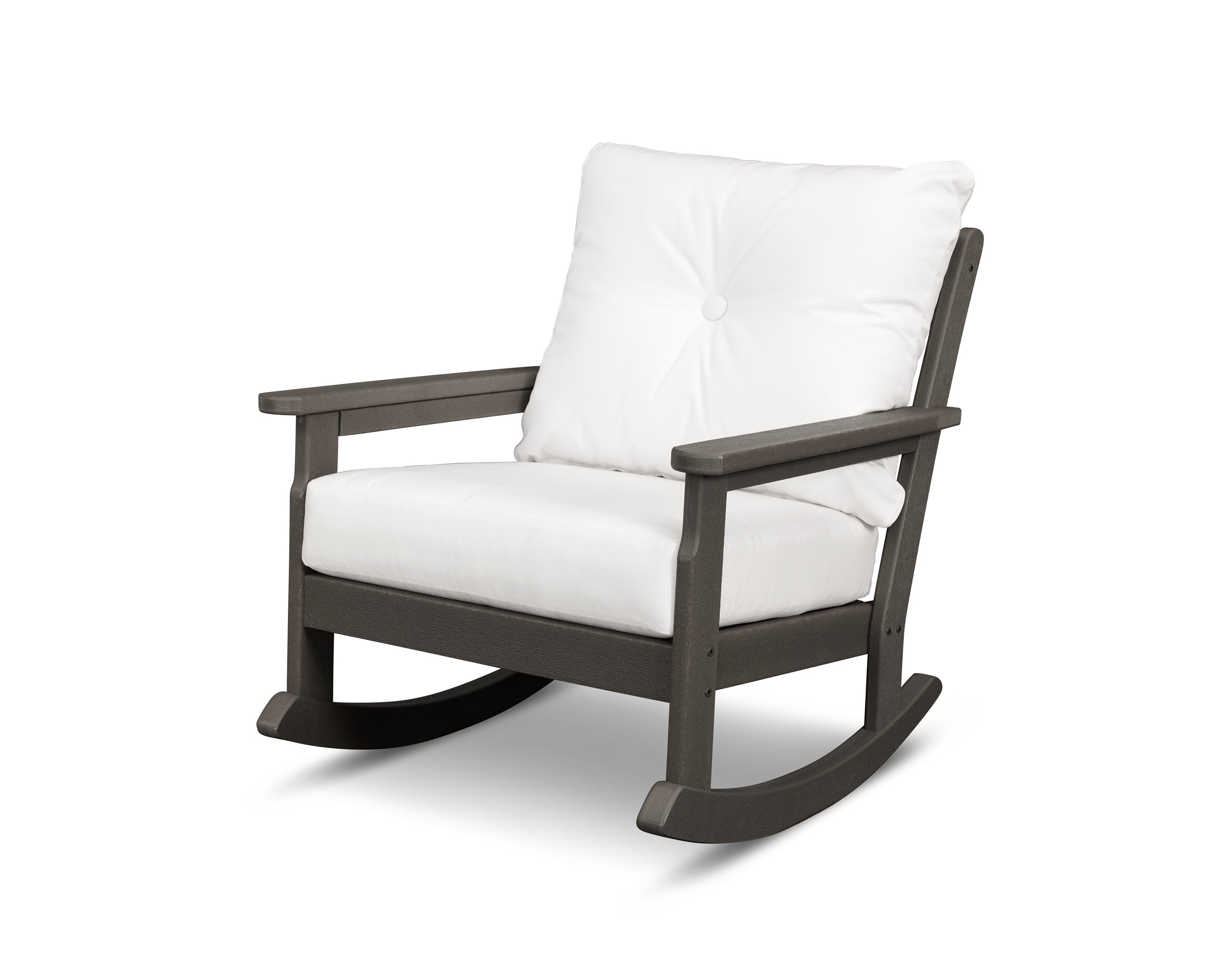 Vineyard Deep Seating Rocking Chair in Vintage Coffee / Natural