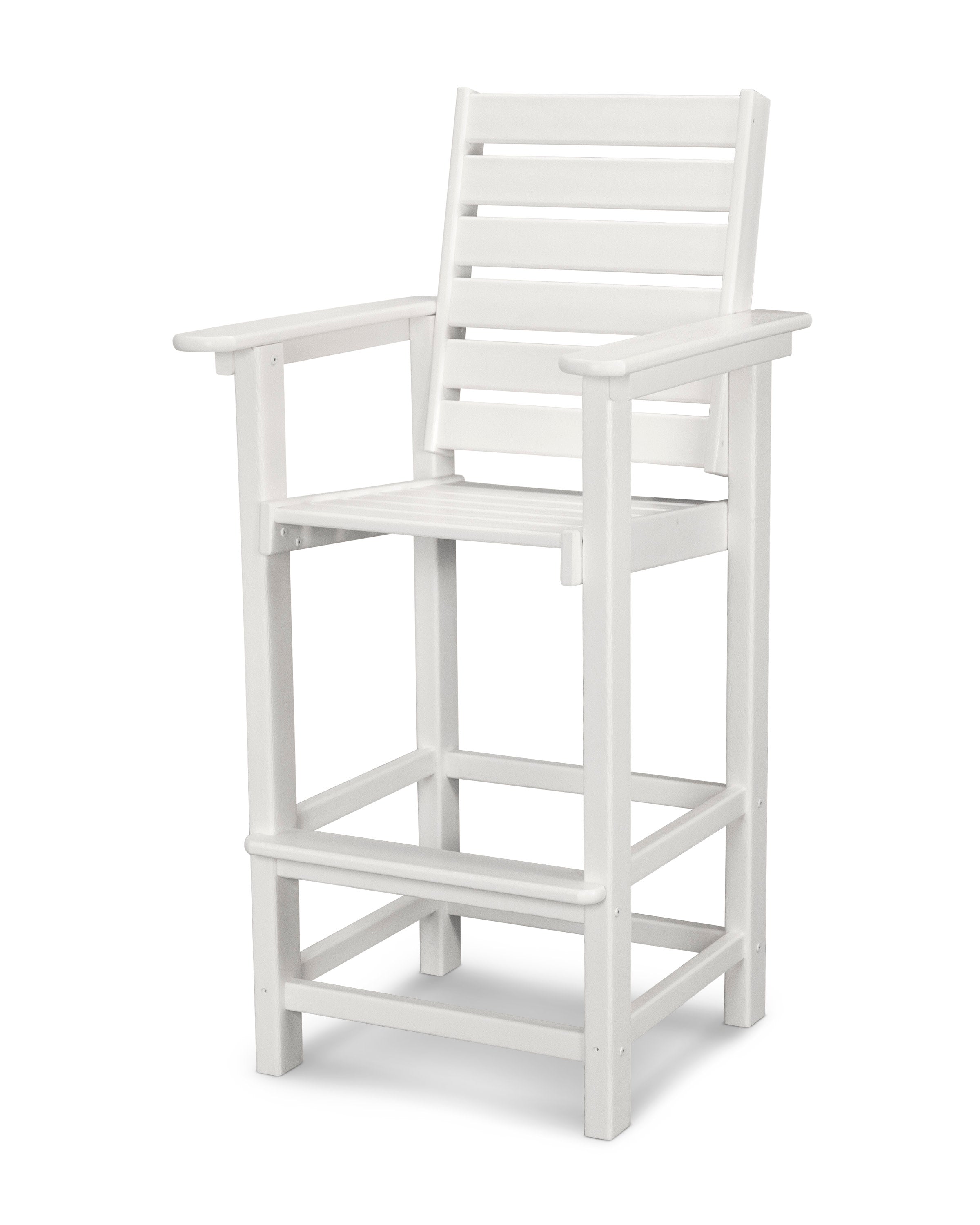Captain Bar Chair in White