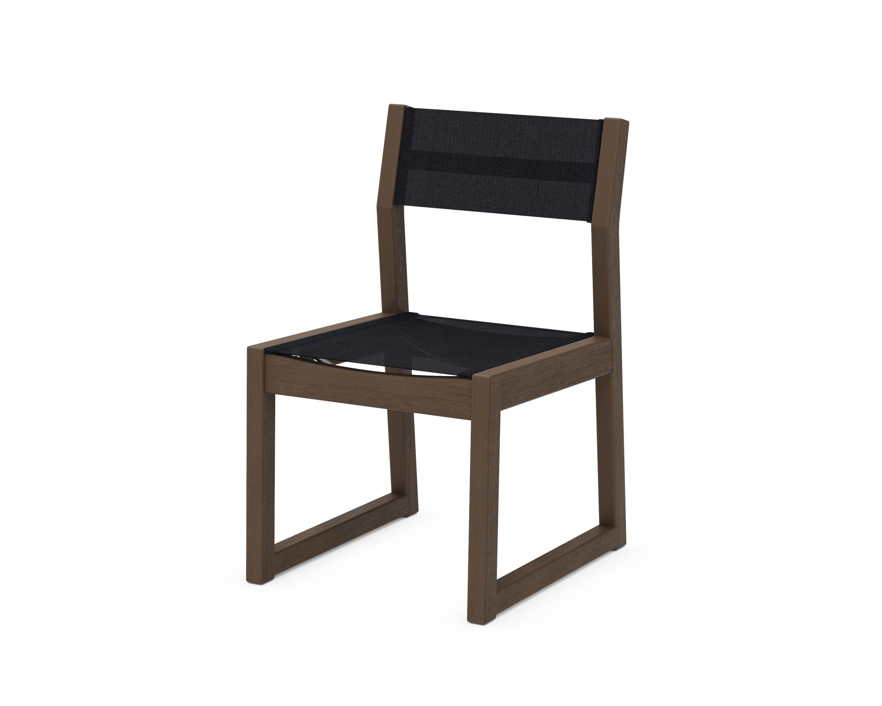 EDGE Sling Dining Side Chair in Kona / Black Sling
