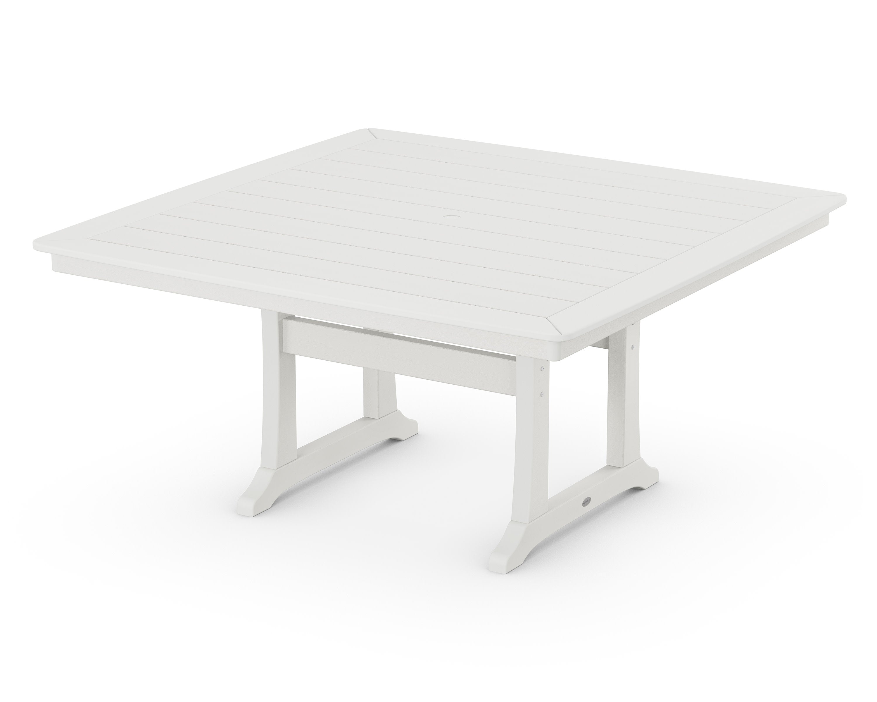 Nautical Trestle 59" Dining Table in Vintage White