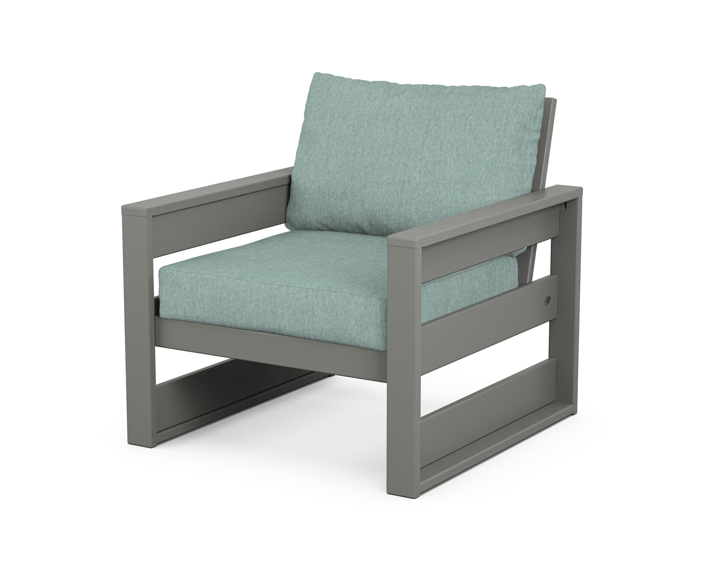 Westport Club Chair in Slate Grey / Glacier Spa