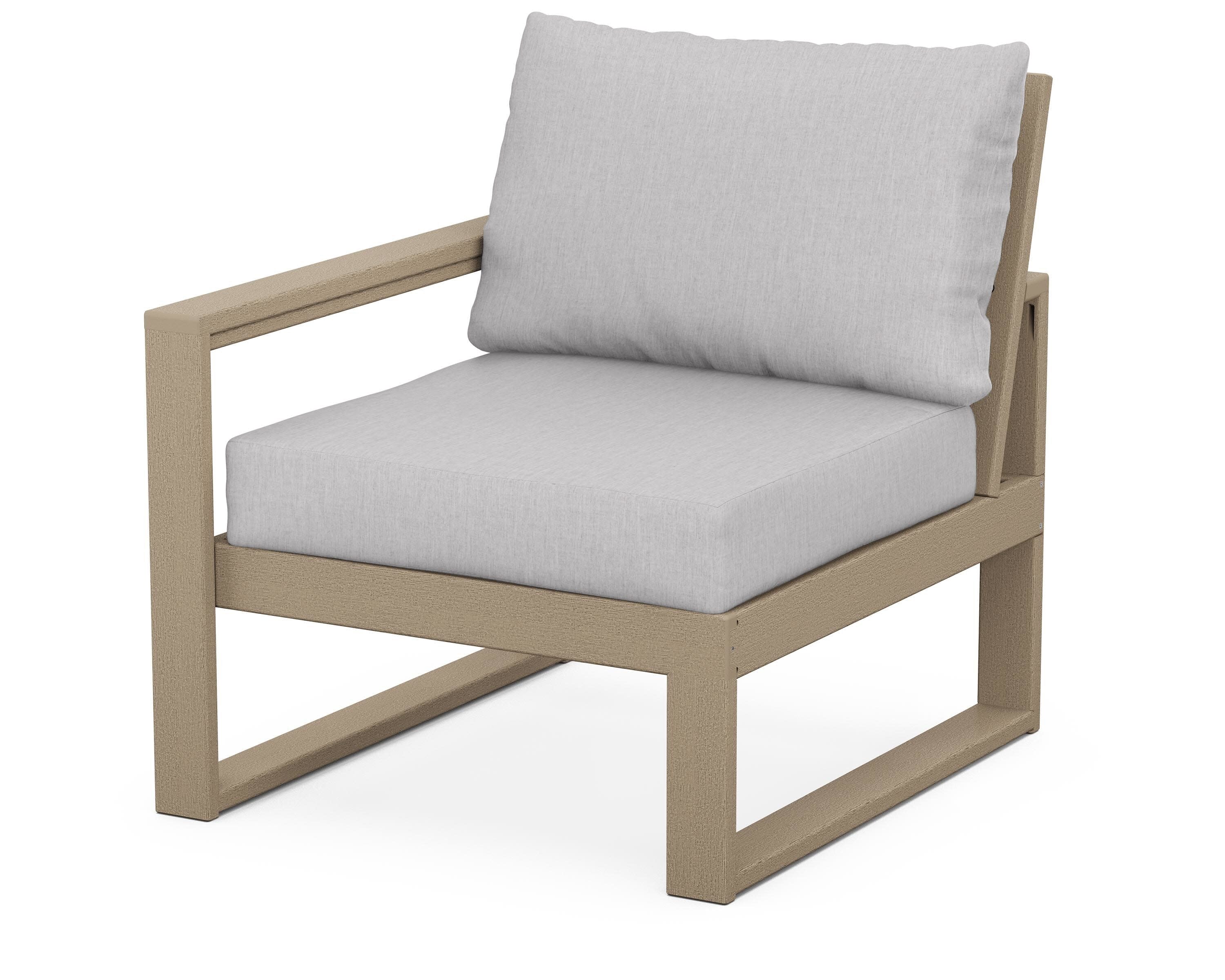 EDGE Modular Left Arm Chair in Vintage Sahara / Granite