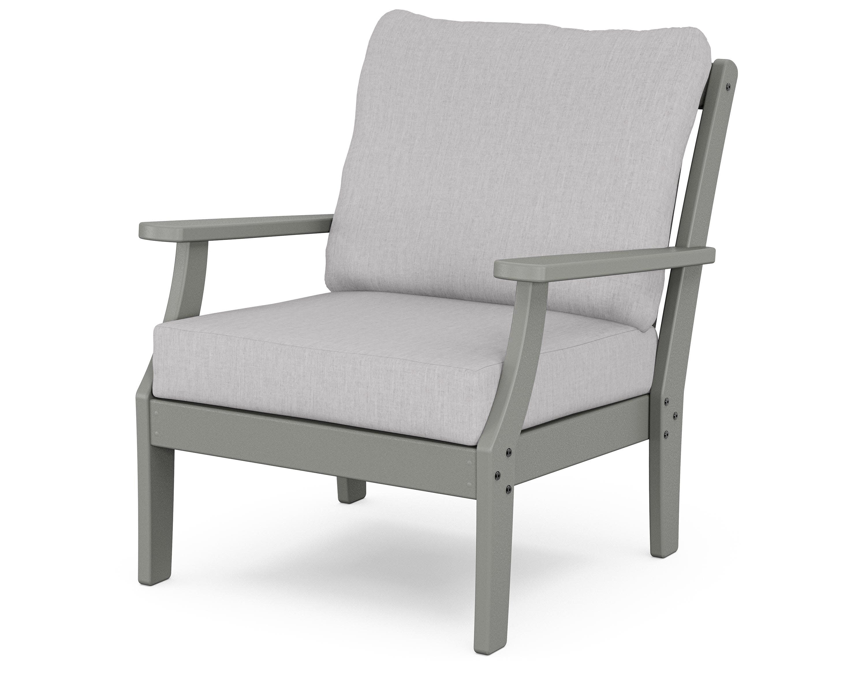 Braxton Deep Seating Chair in Slate Grey / Granite