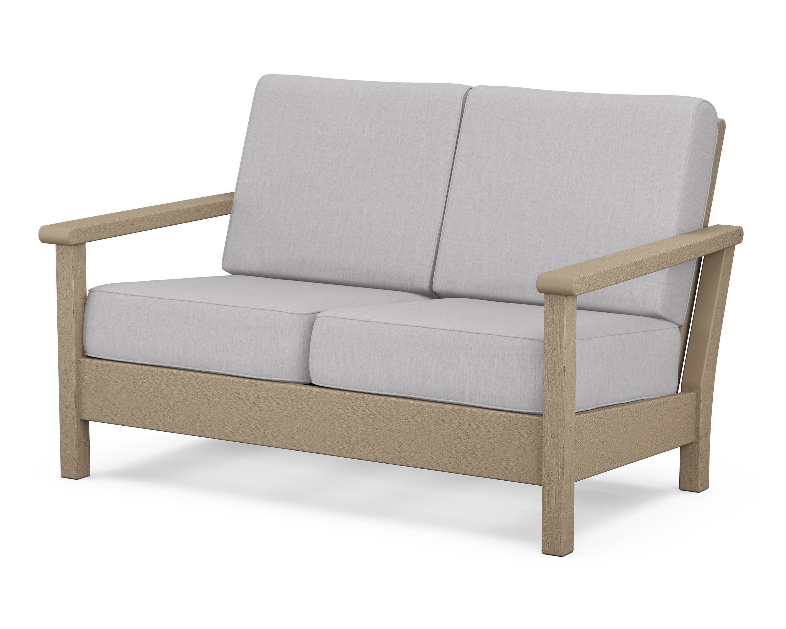 Harbour Deep Seating Loveseat in Vintage Sahara / Granite