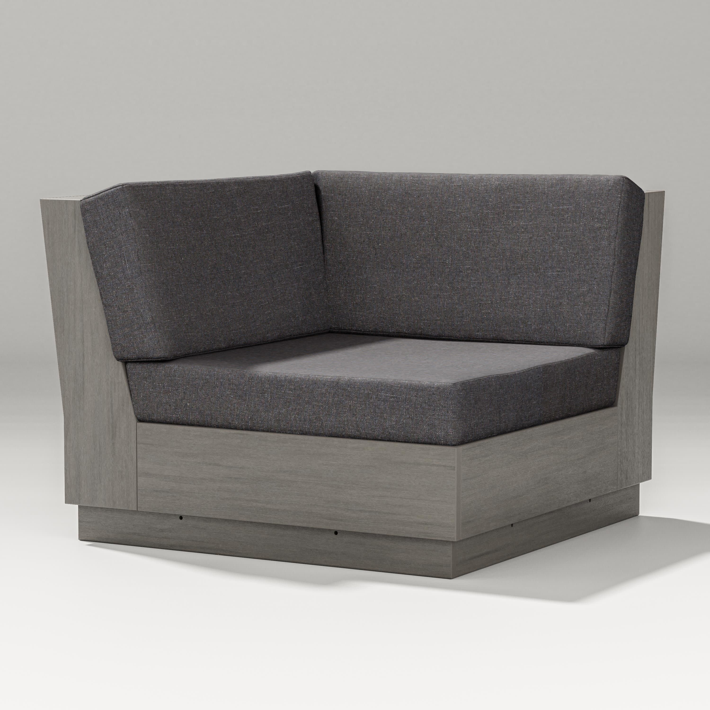 Elevate Modular Corner Chair in Driftwood / Ash Charcoal