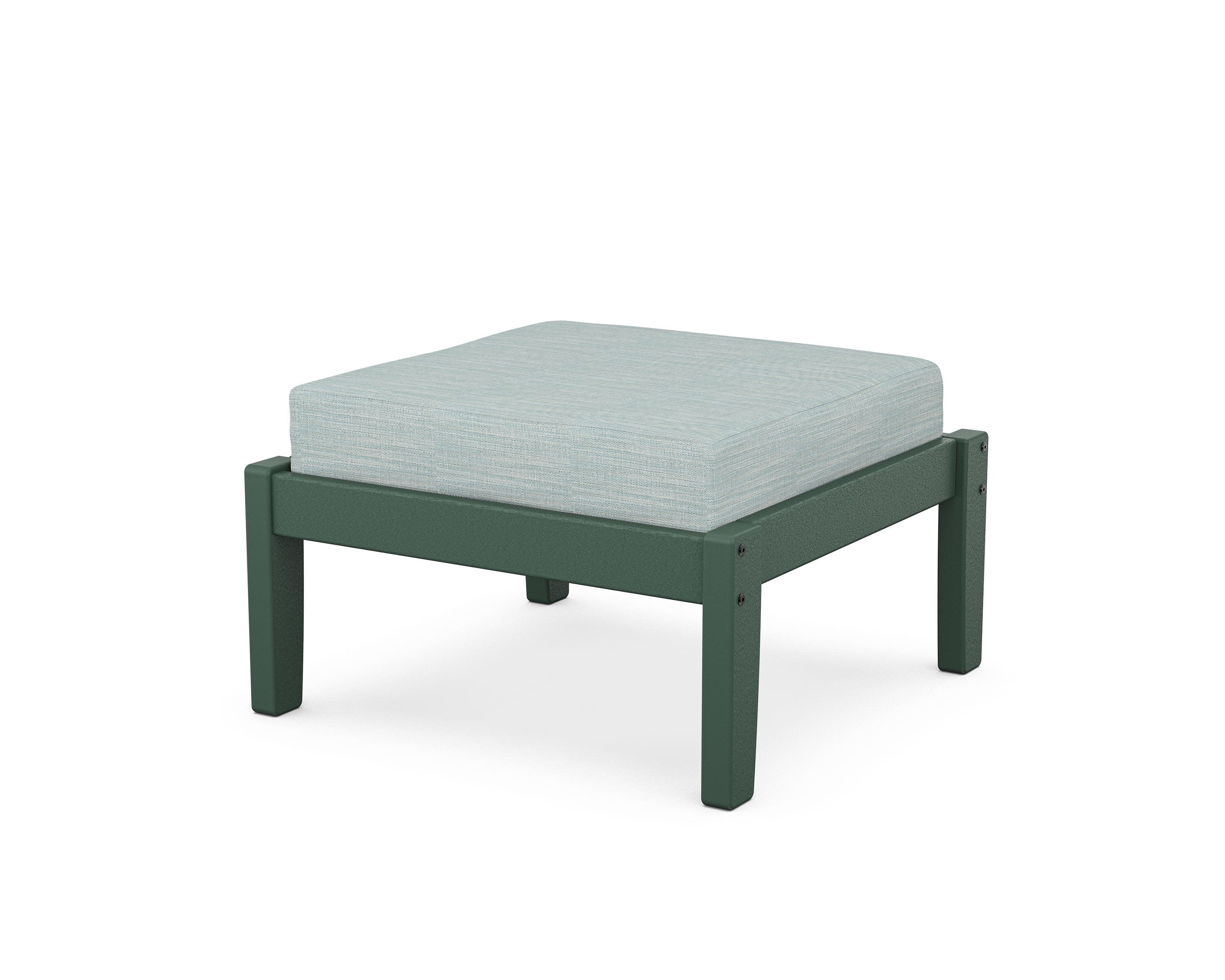Deep Seating Ottoman in Green / Soothe Mist
