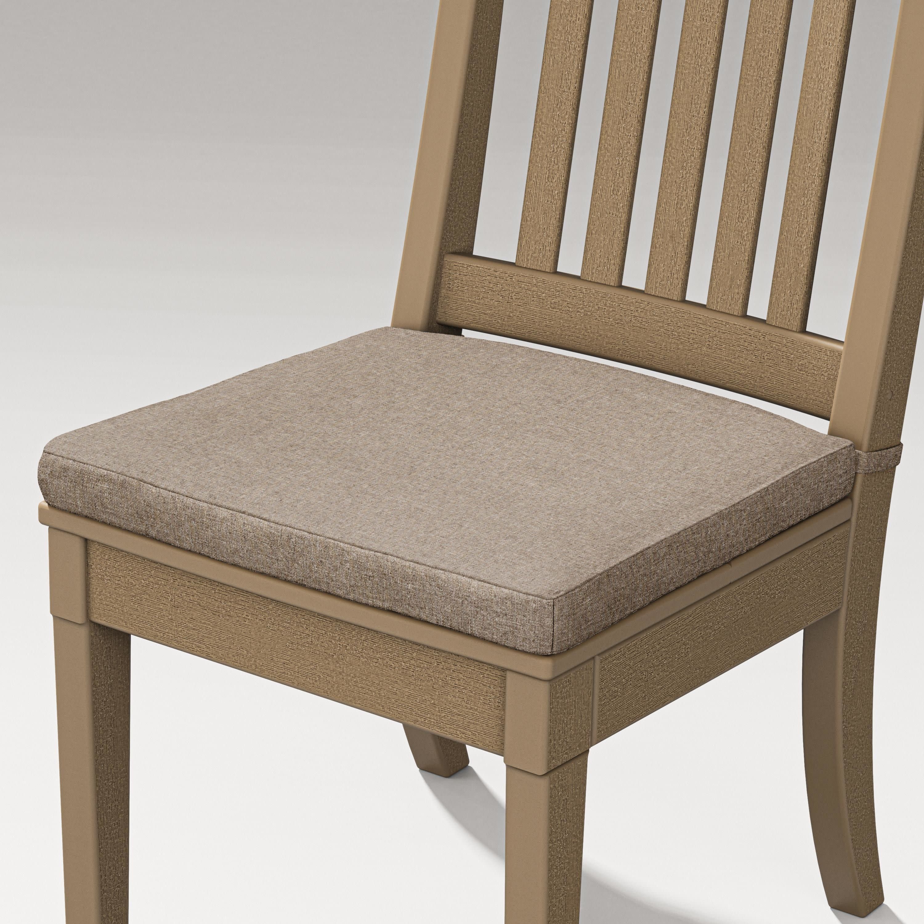 Estate Dining Chair Cushion in Spiced Burlap