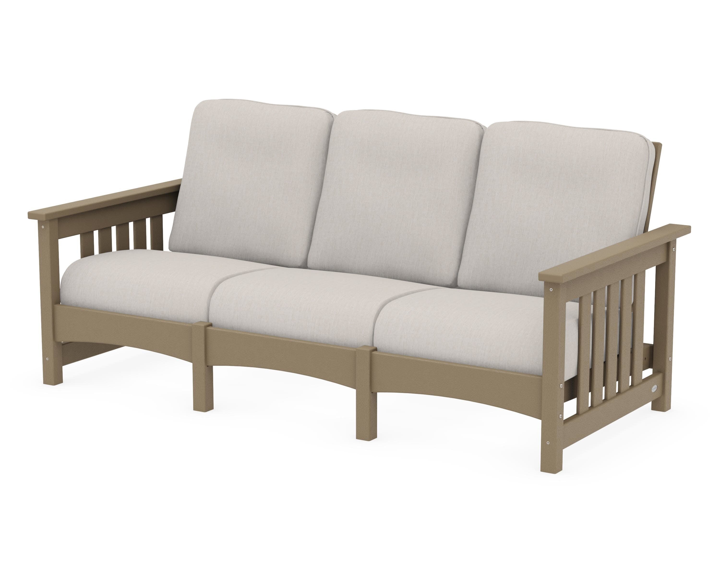 Club Mission Sofa in Vintage Sahara / Cast Ash