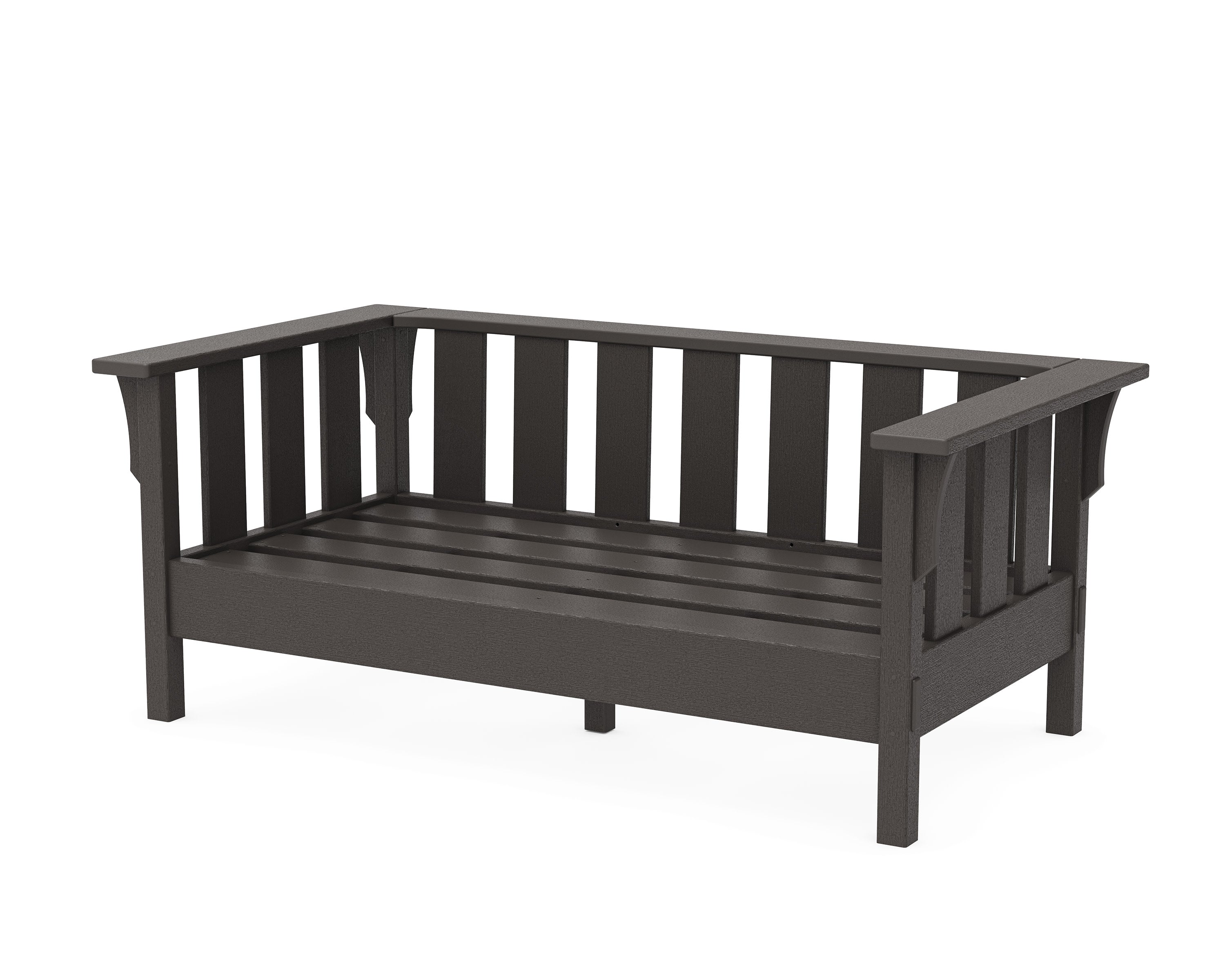 Acadia Deep Seating Loveseat Frame in Vintage Coffee