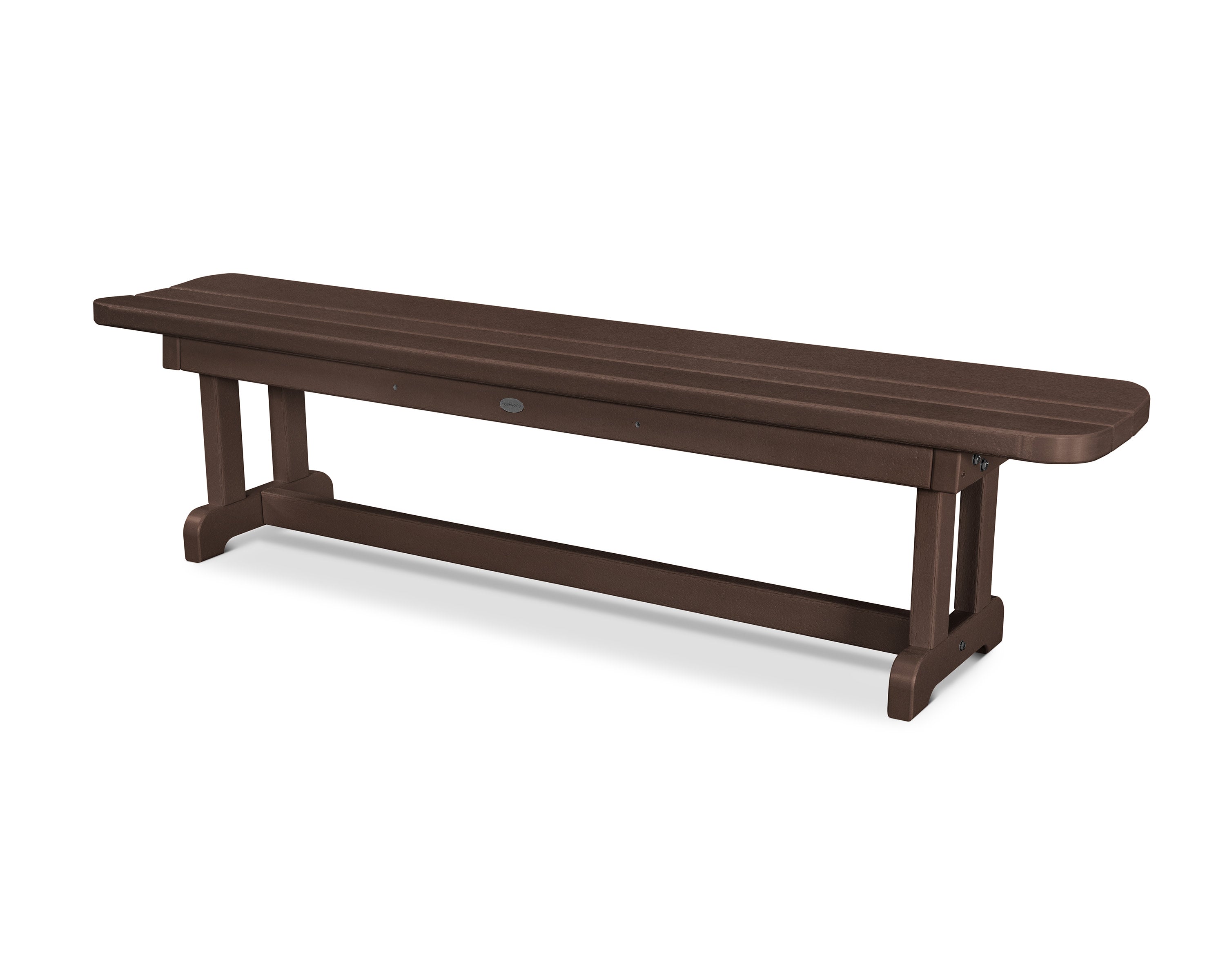 Park 72" Harvester Backless Bench in Mahogany