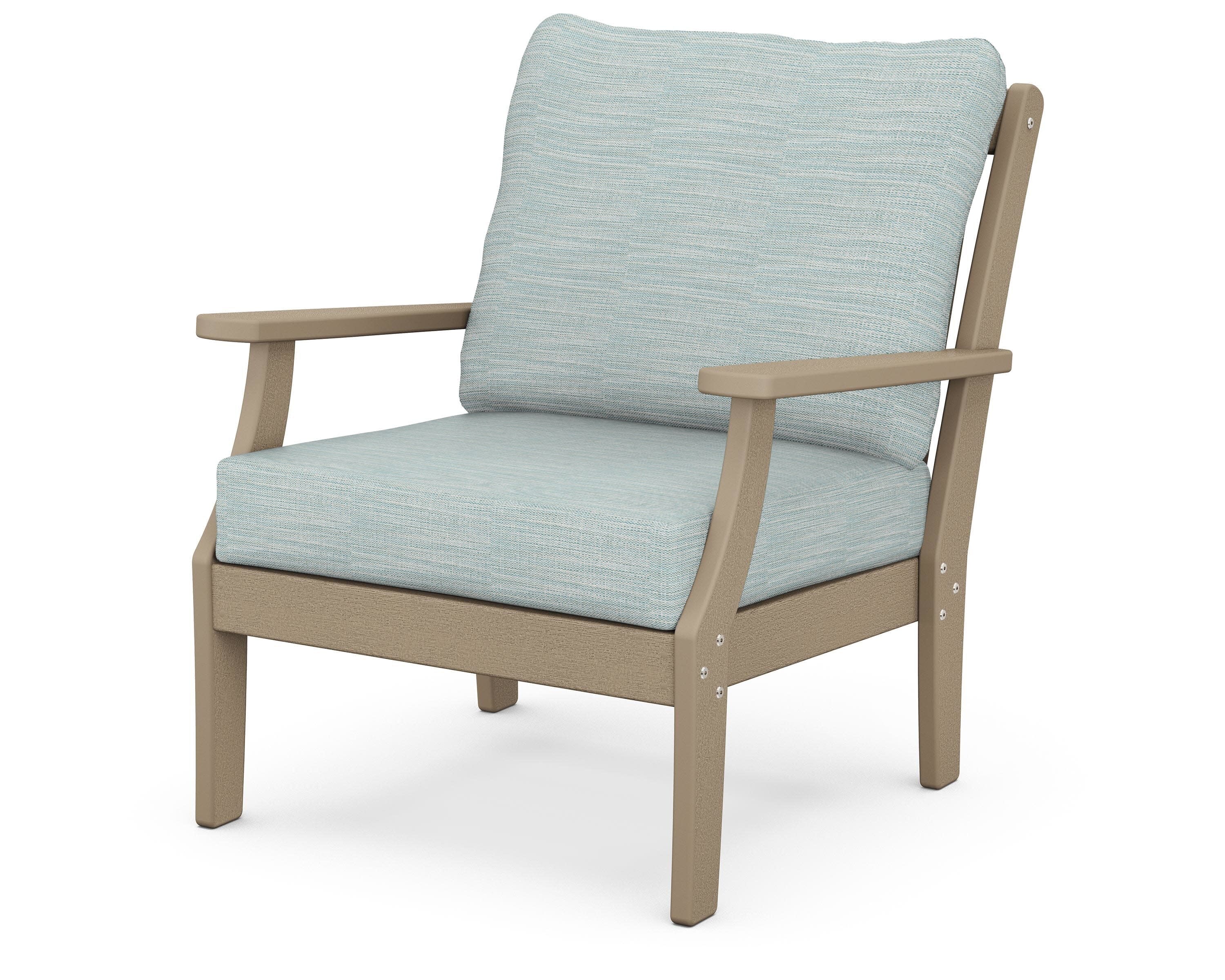 Braxton Deep Seating Chair in Vintage Sahara / Soothe Mist