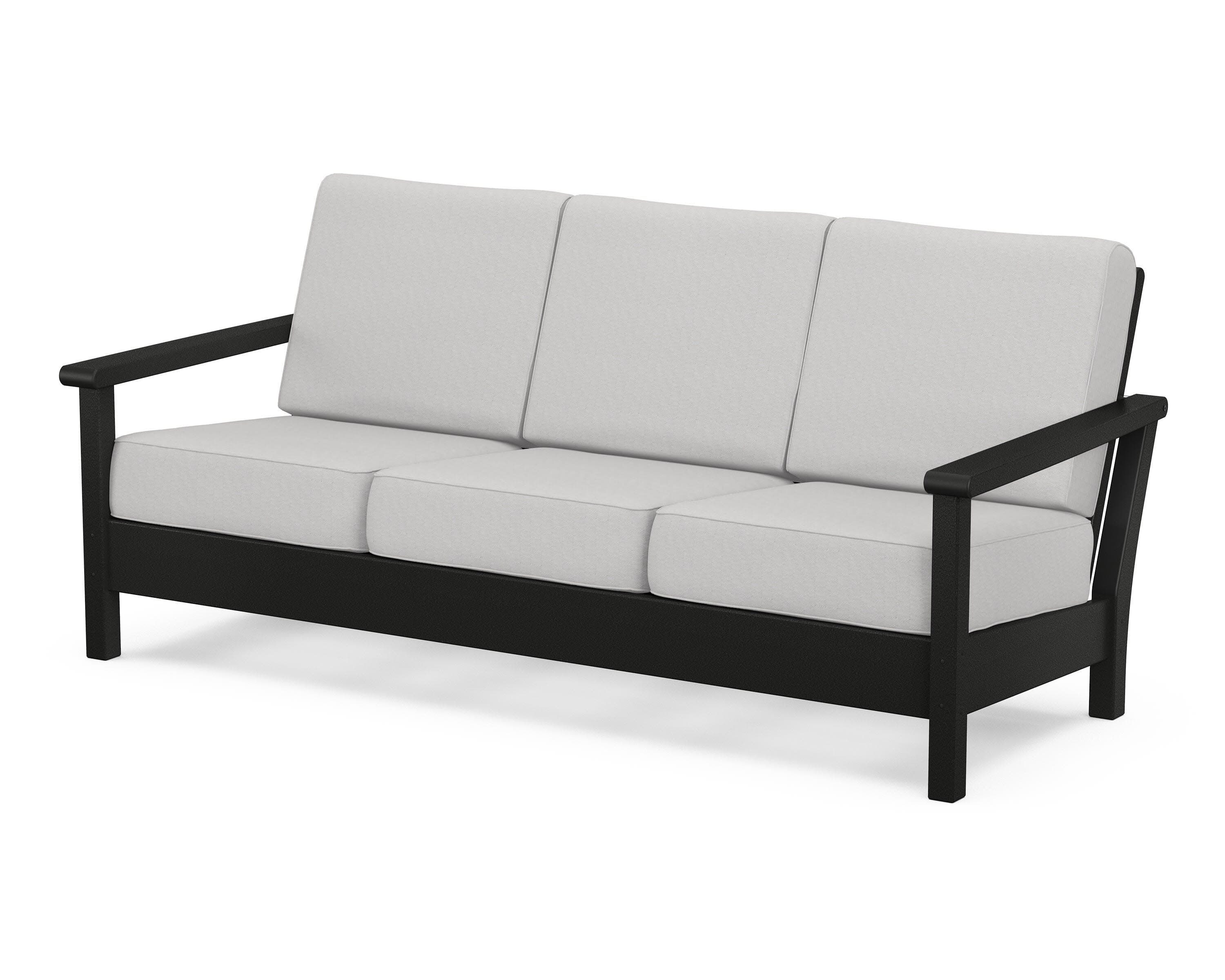 Harbour Deep Seating Sofa in Black / Diamond in the Rough