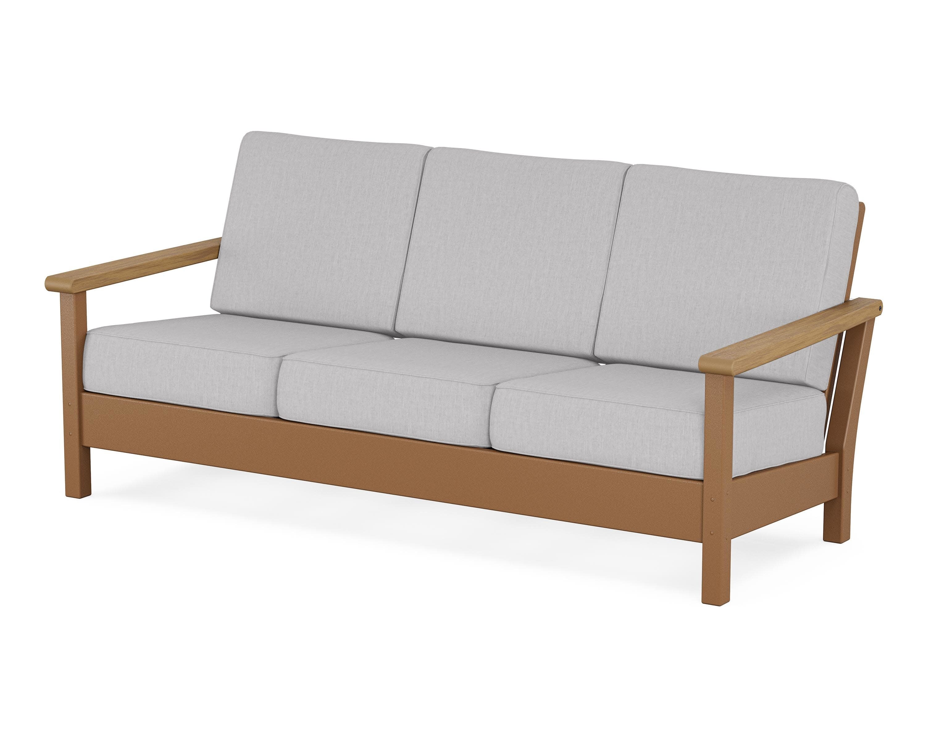Harbour Deep Seating Sofa in Teak / Natural / Granite