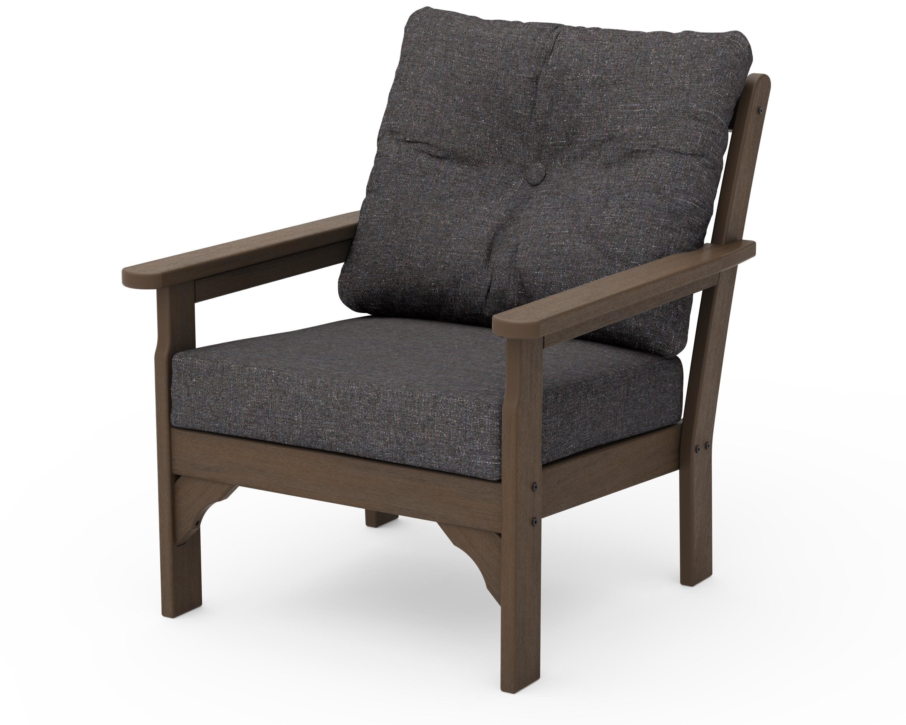 Vineyard Deep Seating Chair in Kona / Ash Charcoal