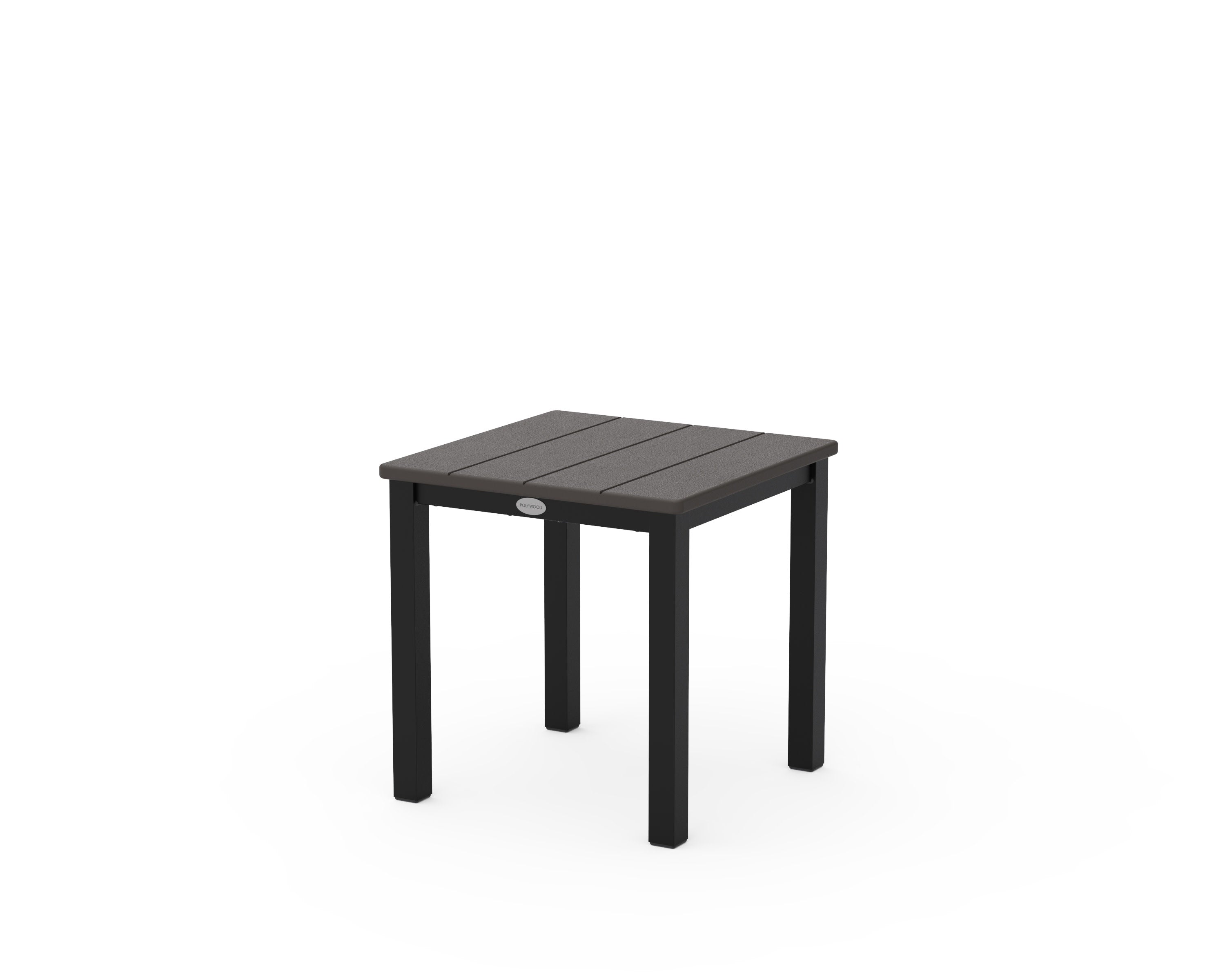 Main Street 18" Side Table in Black / Vintage Coffee
