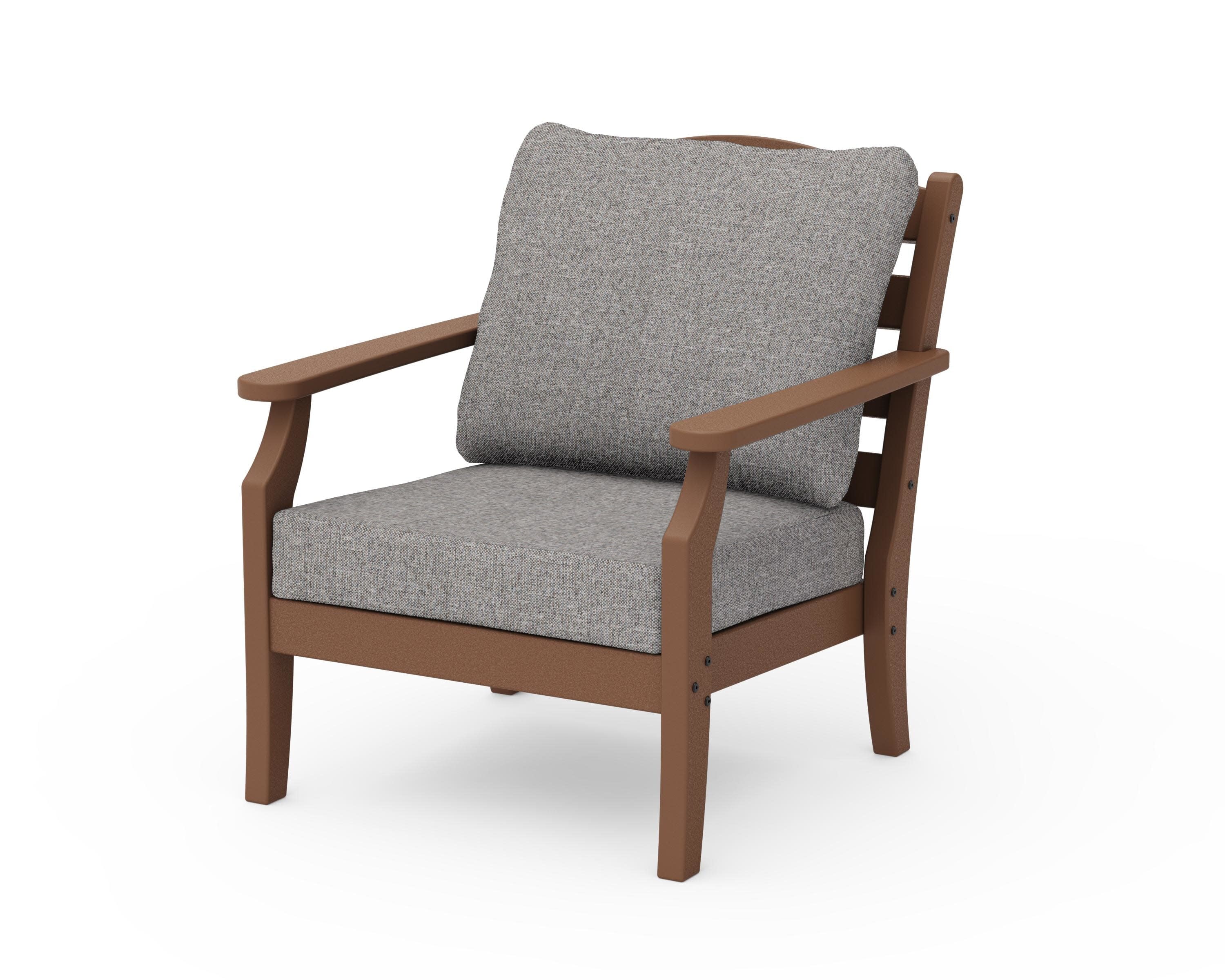 Savannah Deep Seating Chair in Teak / Grey Mist