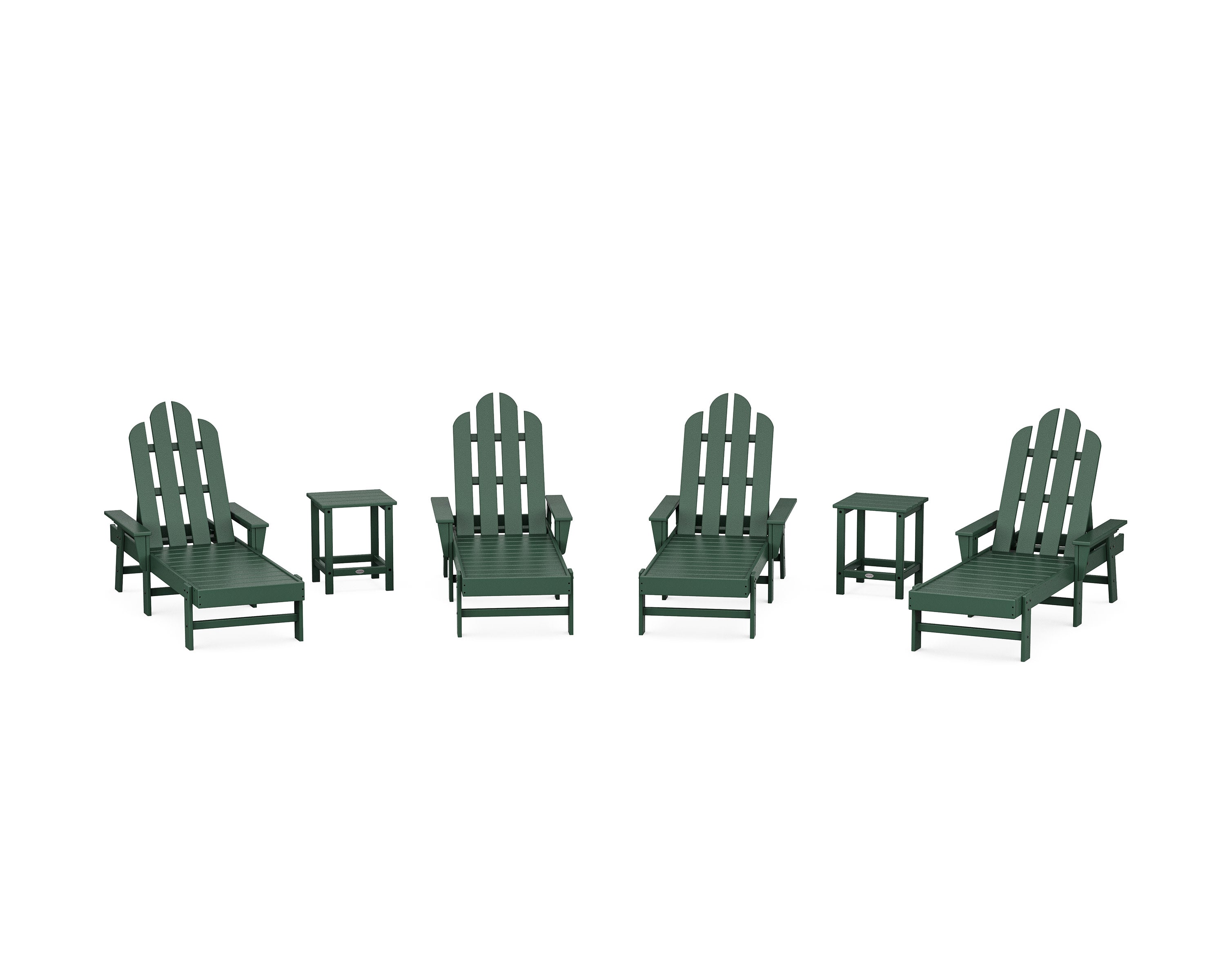 Long Island Chaise 6-Piece Set in Green