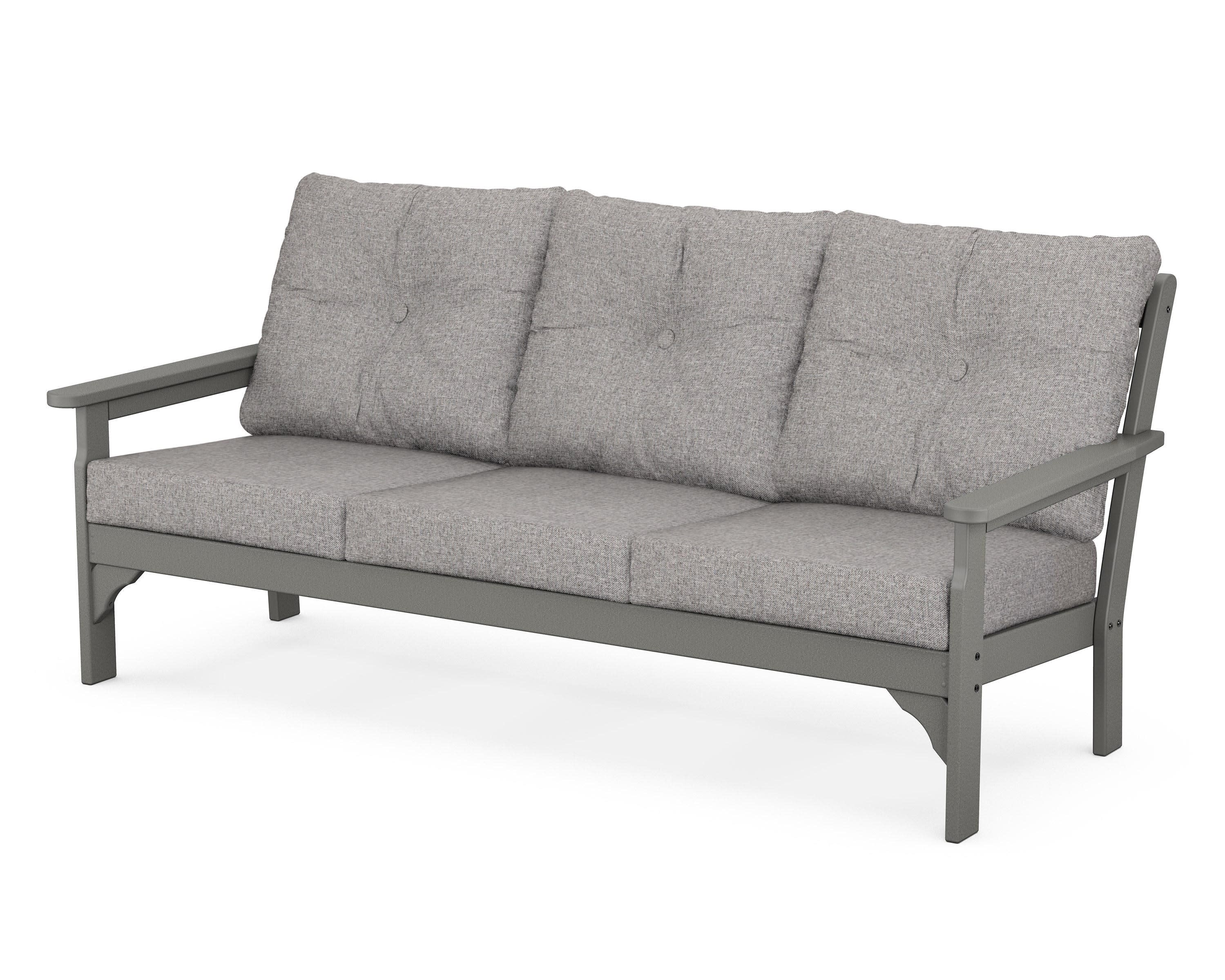 Vineyard Deep Seating Sofa in Slate Grey / Grey Mist