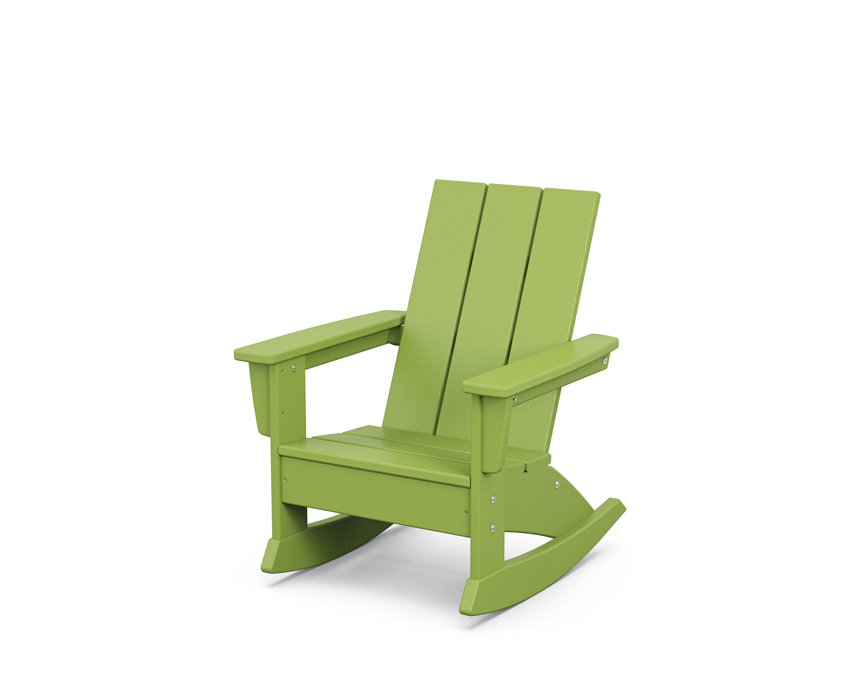 Kids Modern Adirondack Rocking Chair in Lime