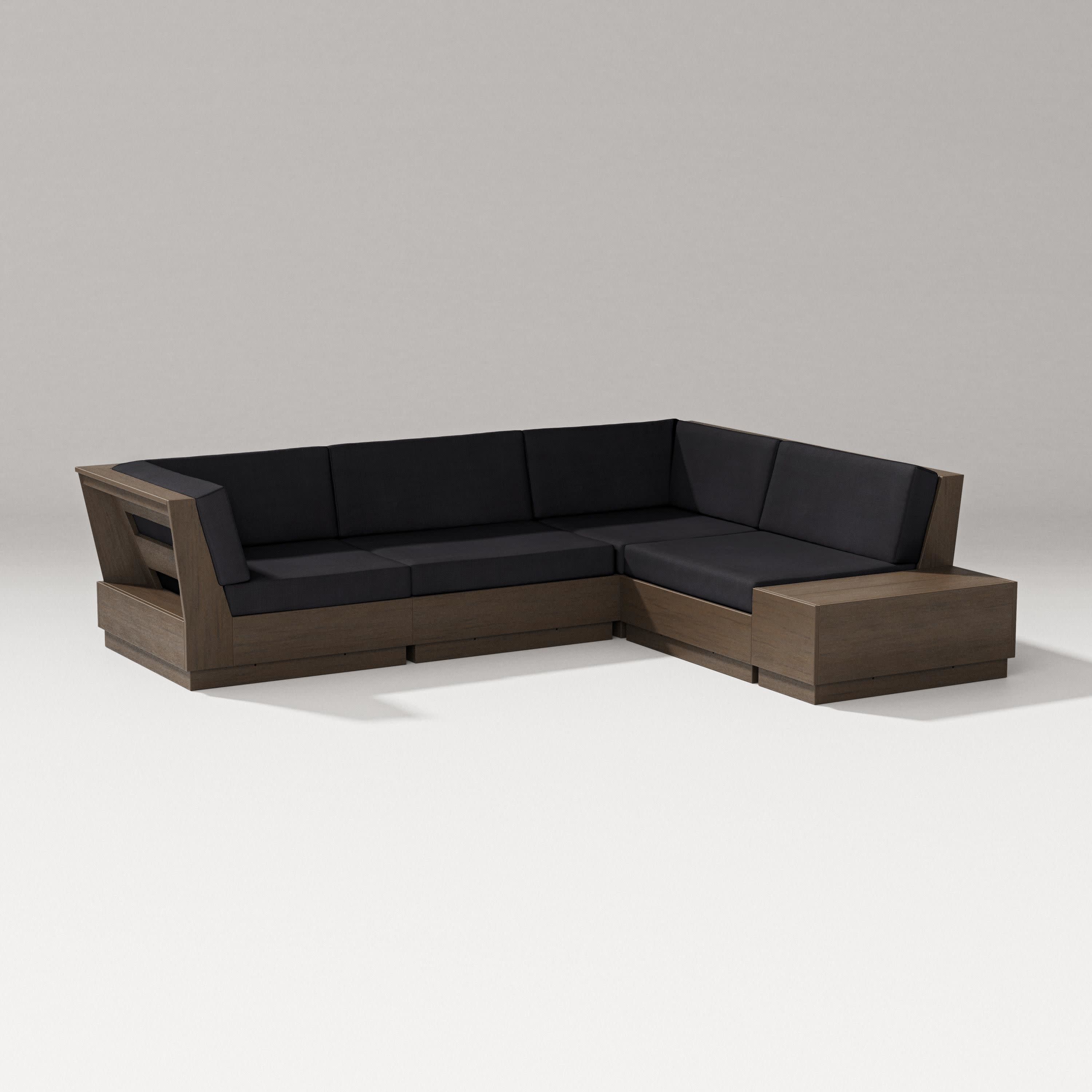 Elevate Corner Sectional in Kona / Midnight Linen
