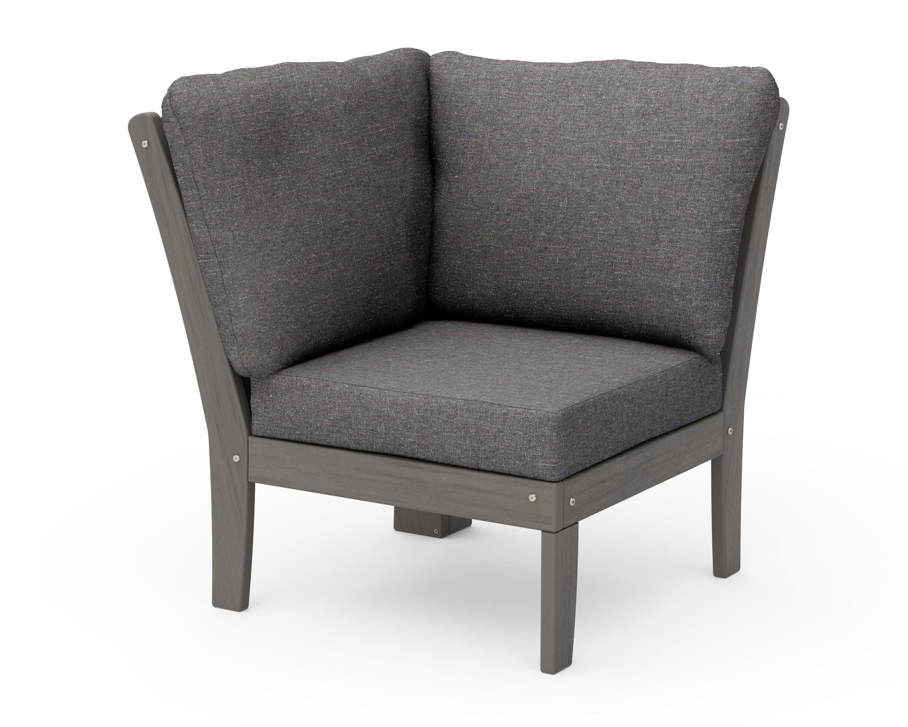 Braxton Modular Corner Chair in Driftwood / Ash Charcoal