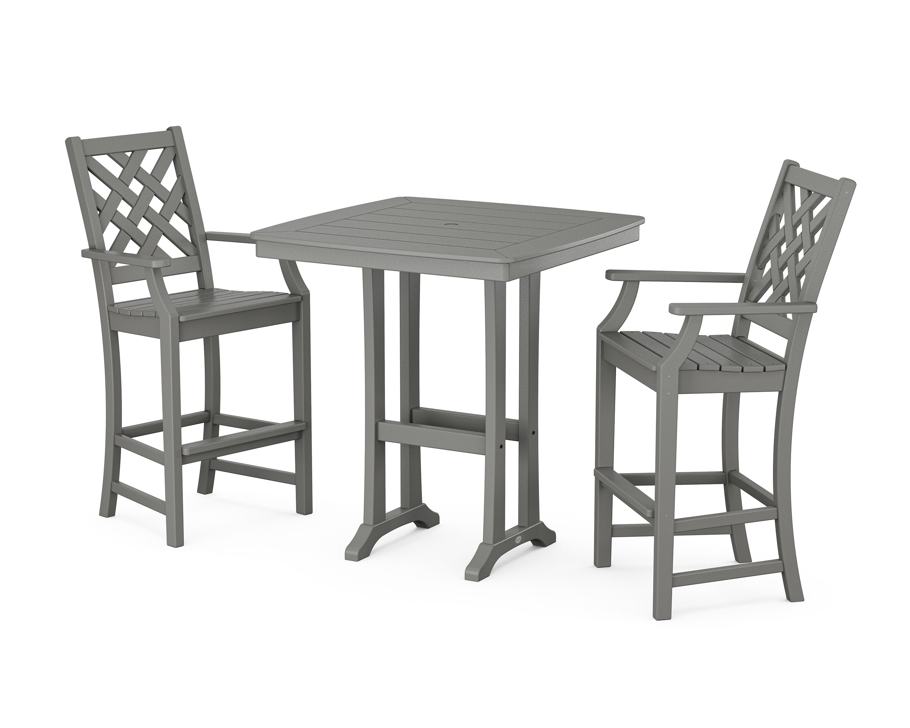 Wovendale 3-Piece Bar Set in Slate Grey