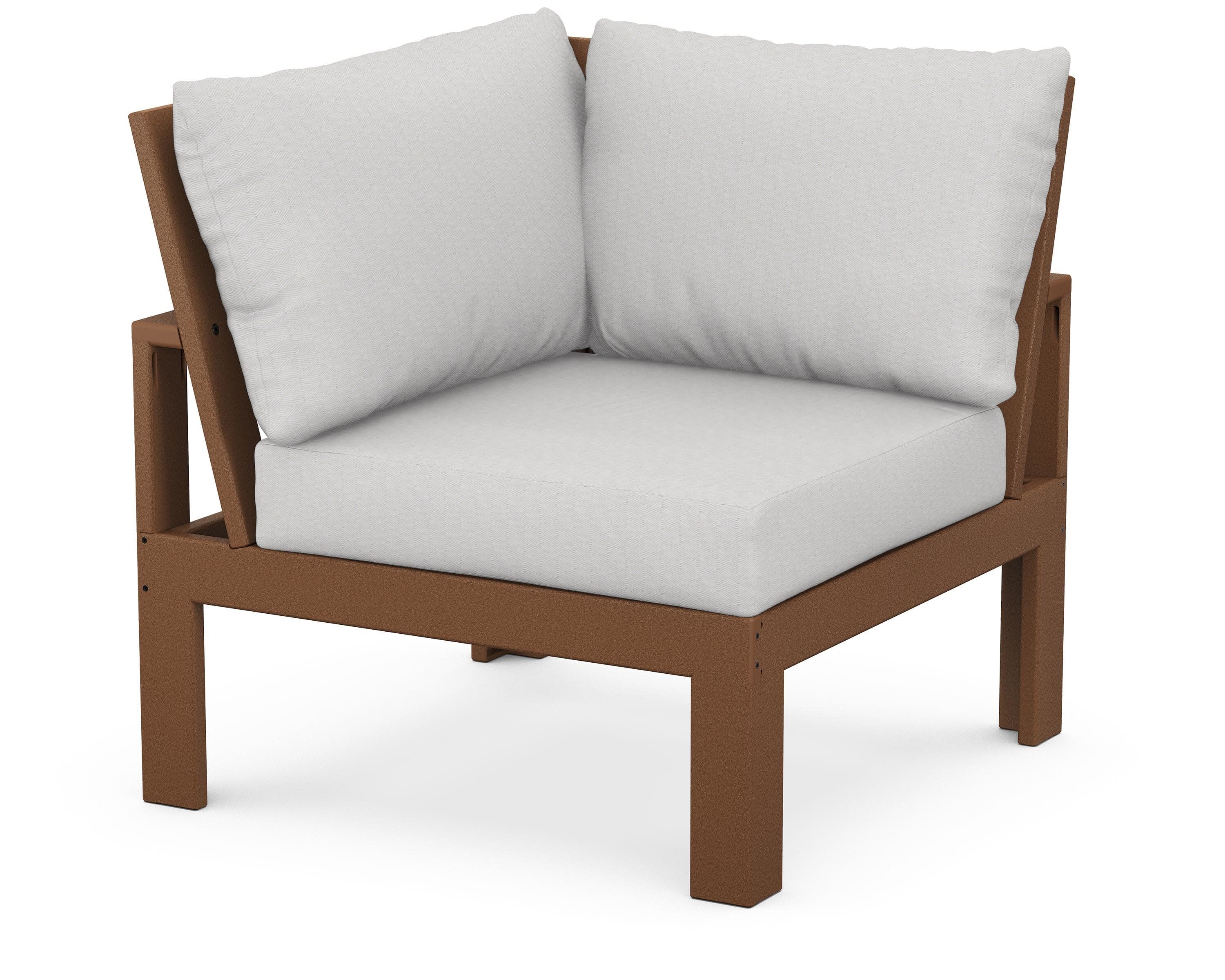 Modular Corner Chair in Teak / Diamond in the Rough