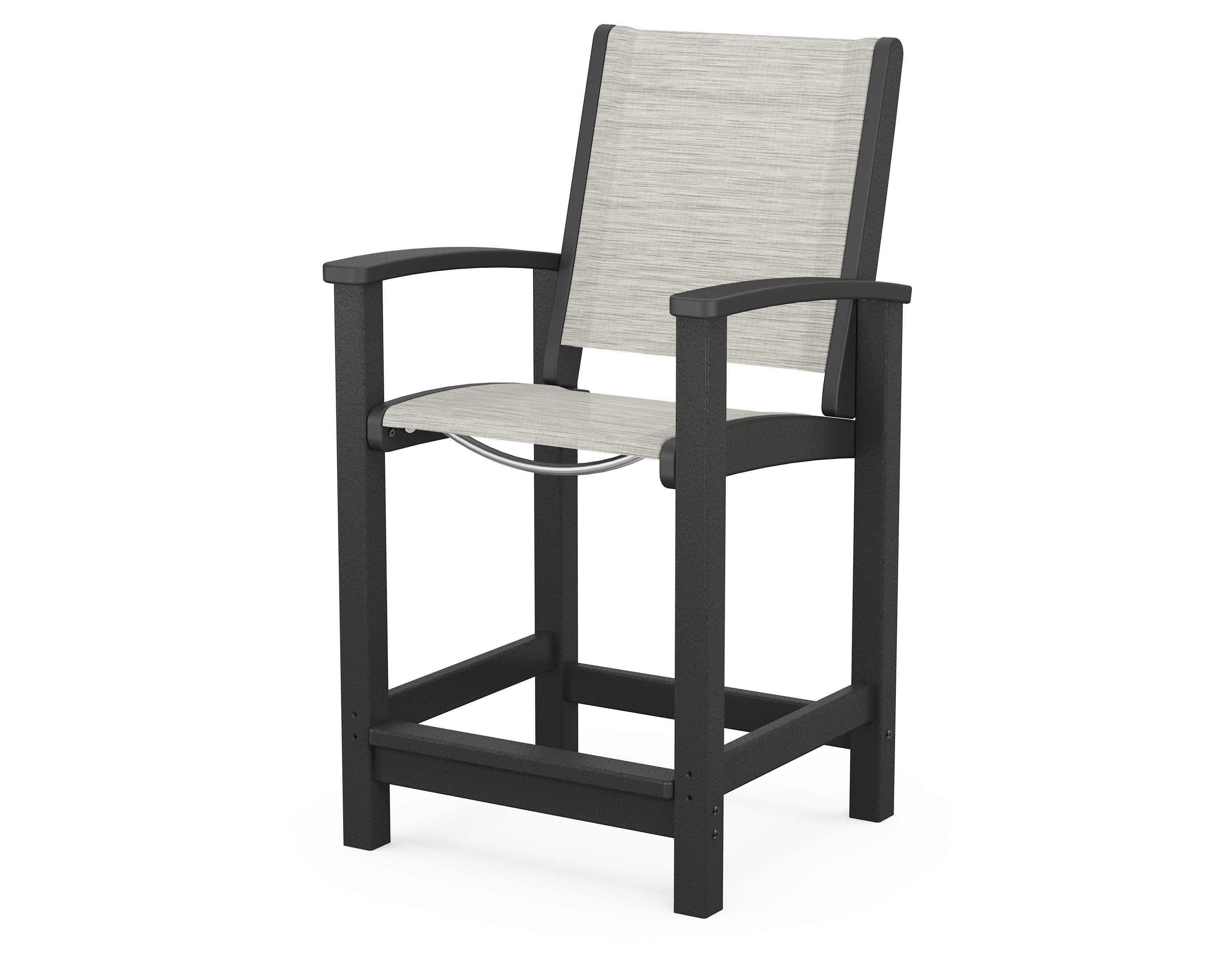 Coastal Counter Chair in Black / Birch Sling