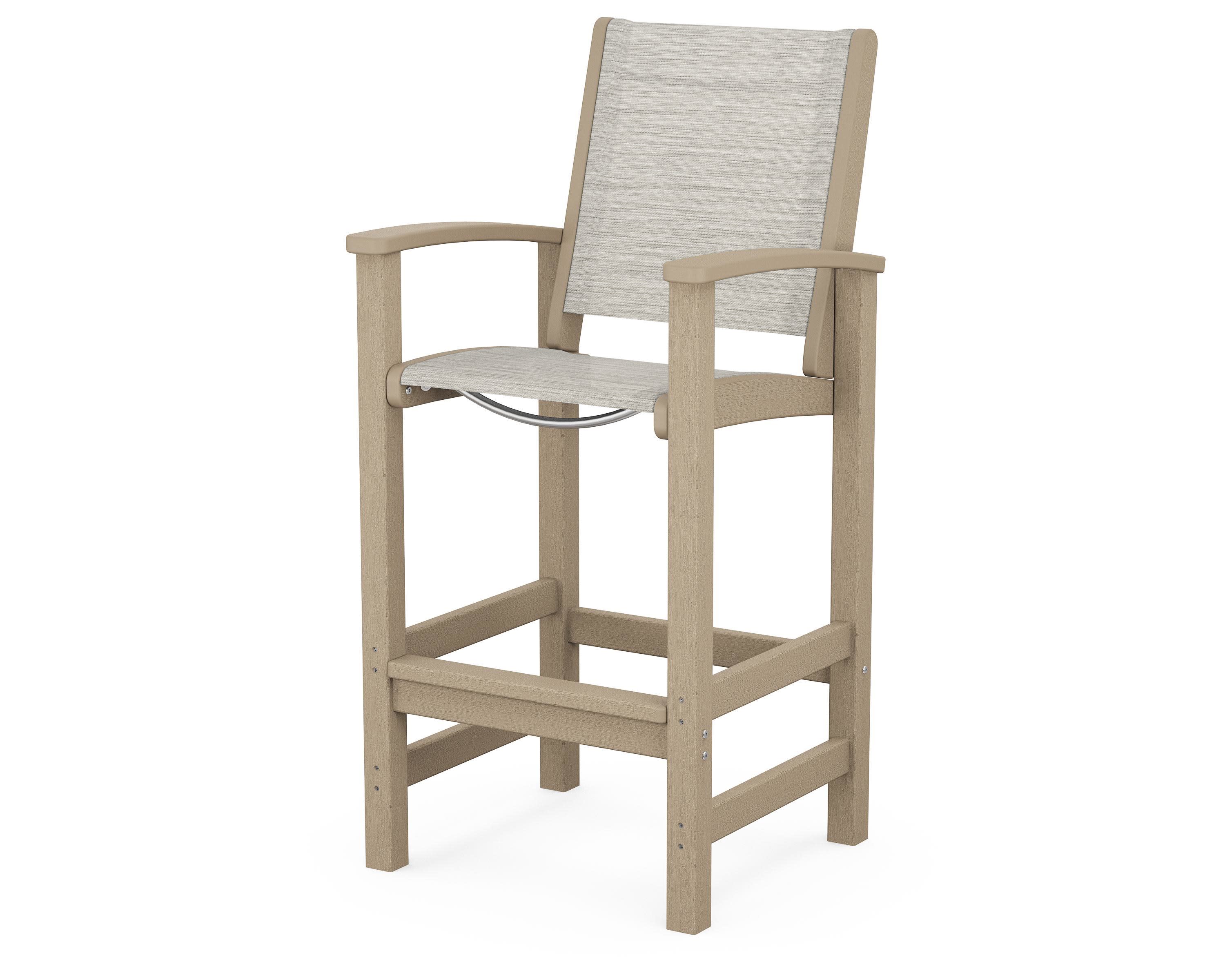Coastal Bar Chair in Vintage Sahara / Birch Sling