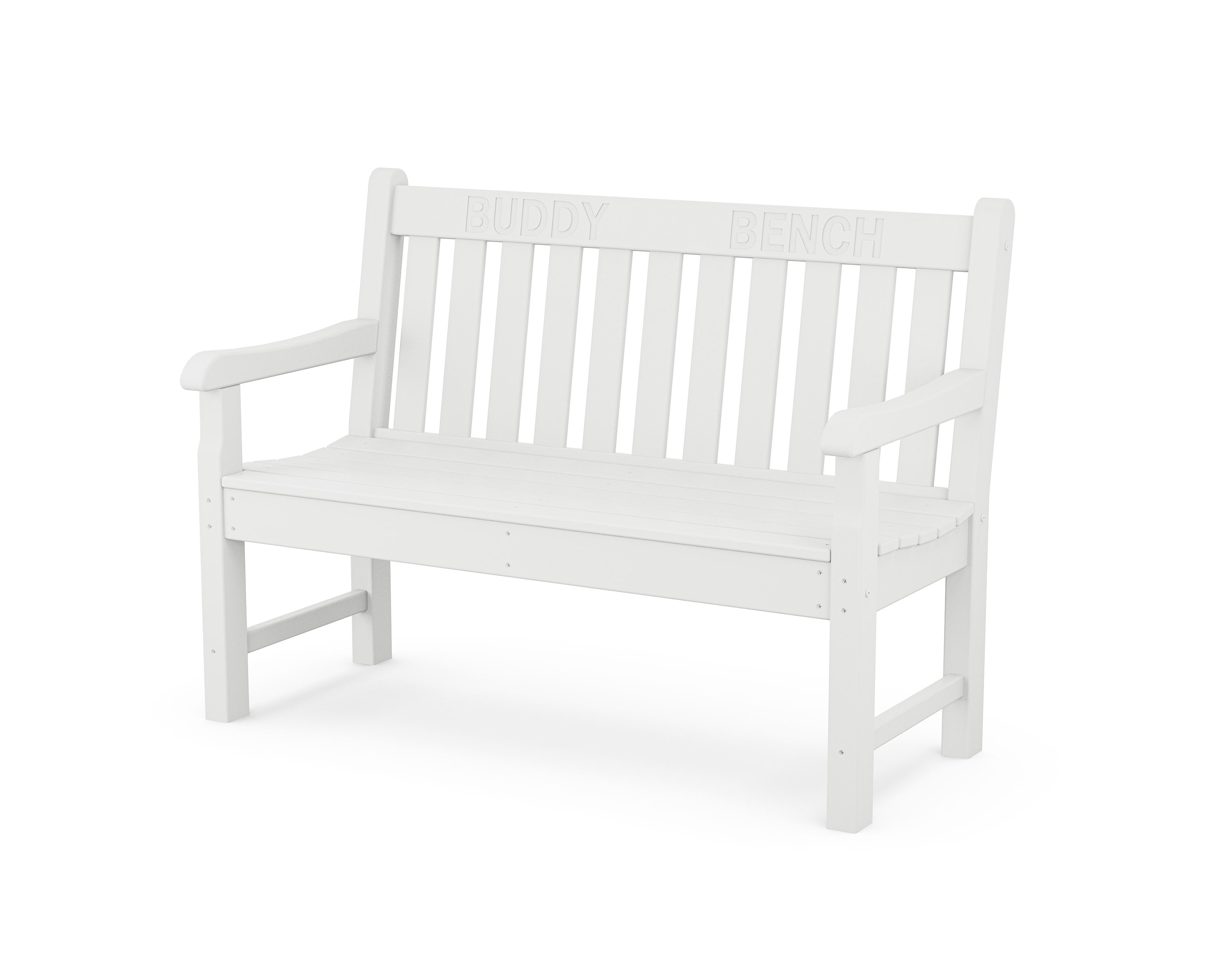 48" Buddy Bench in White