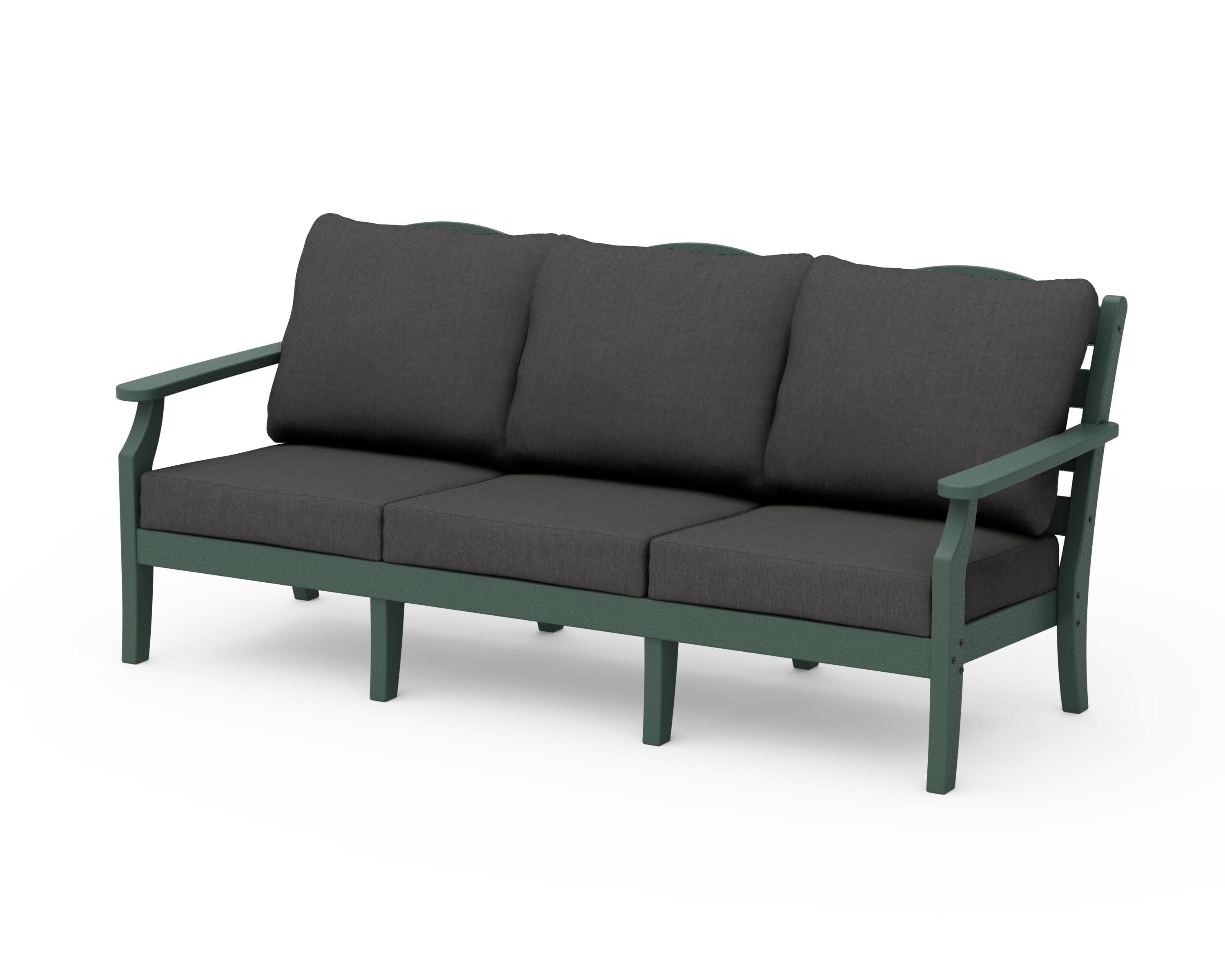 Savannah Deep Seating Sofa in Green / Spectrum Carbon