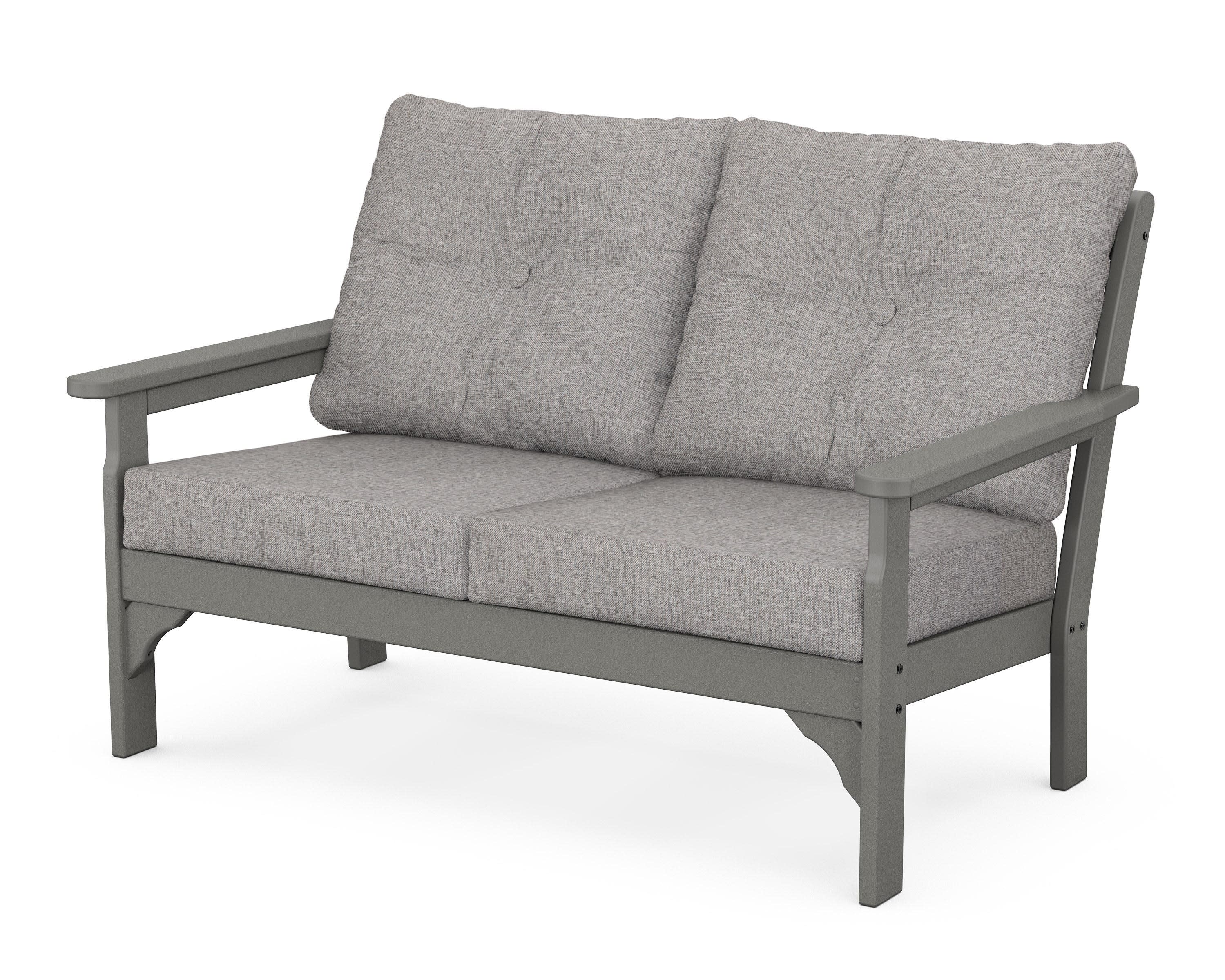 Vineyard Deep Seating Loveseat in Slate Grey / Grey Mist