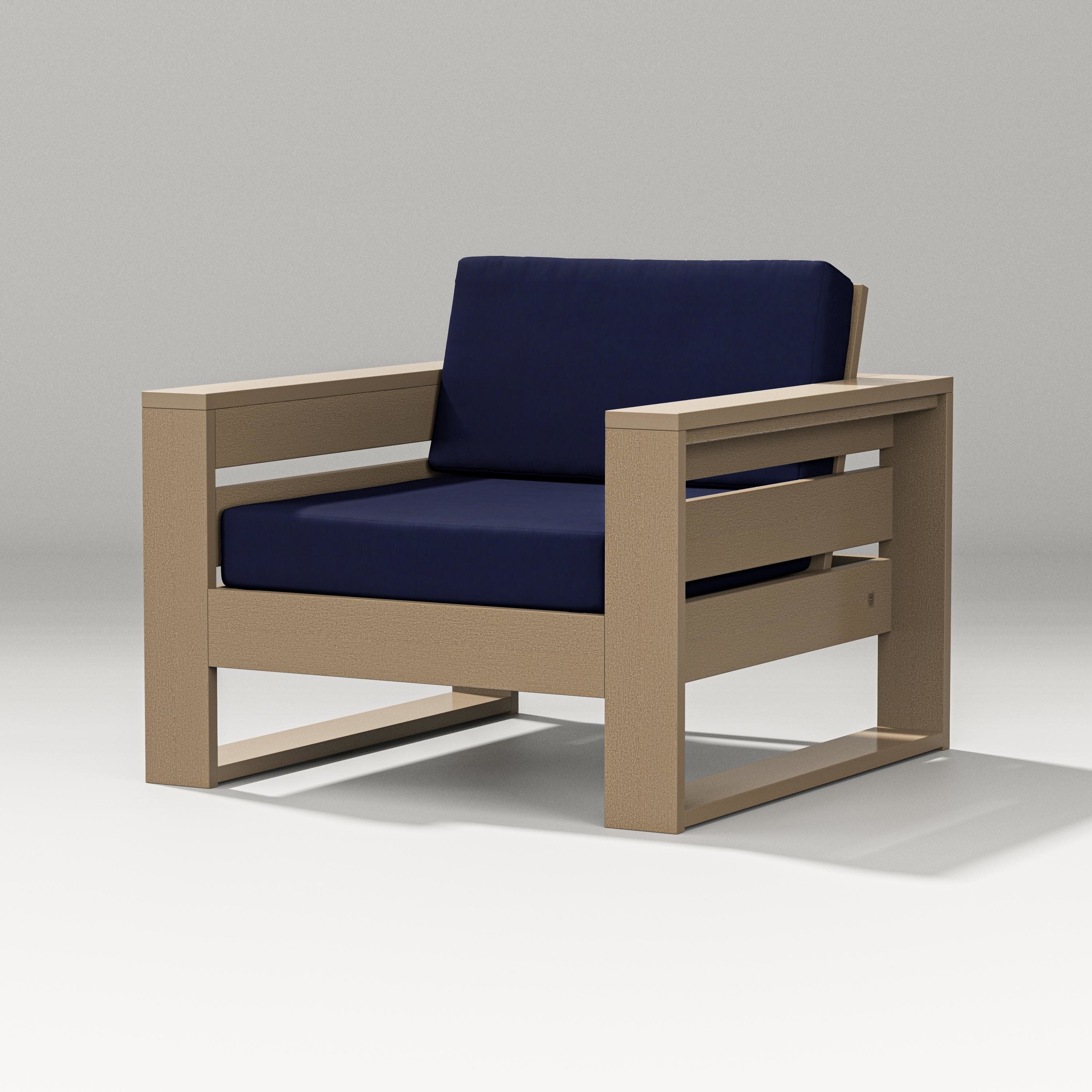 Latitude Lounge Chair in Vintage Sahara / Navy