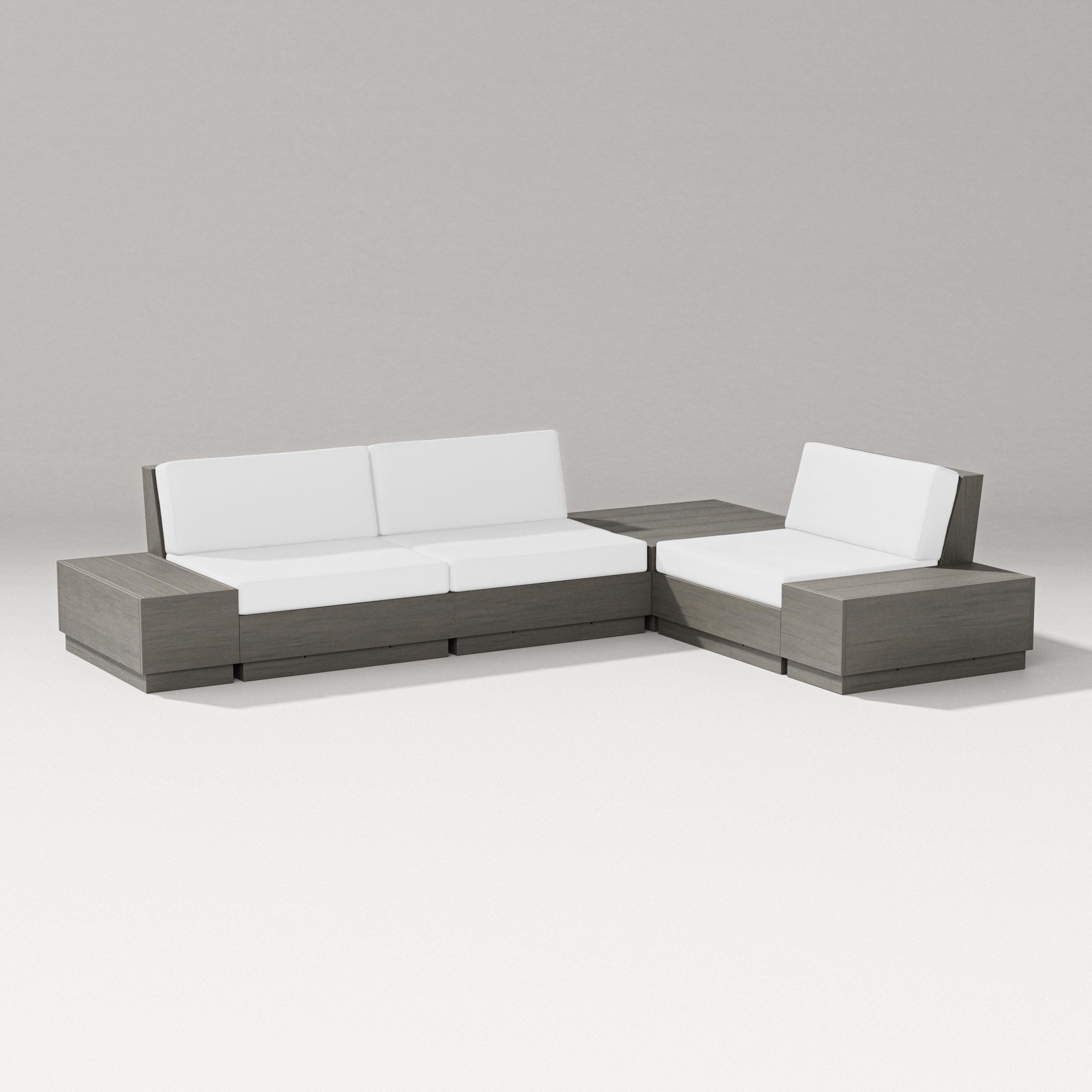 Elevate 6-Piece Corner Sectional in Driftwood / Natural