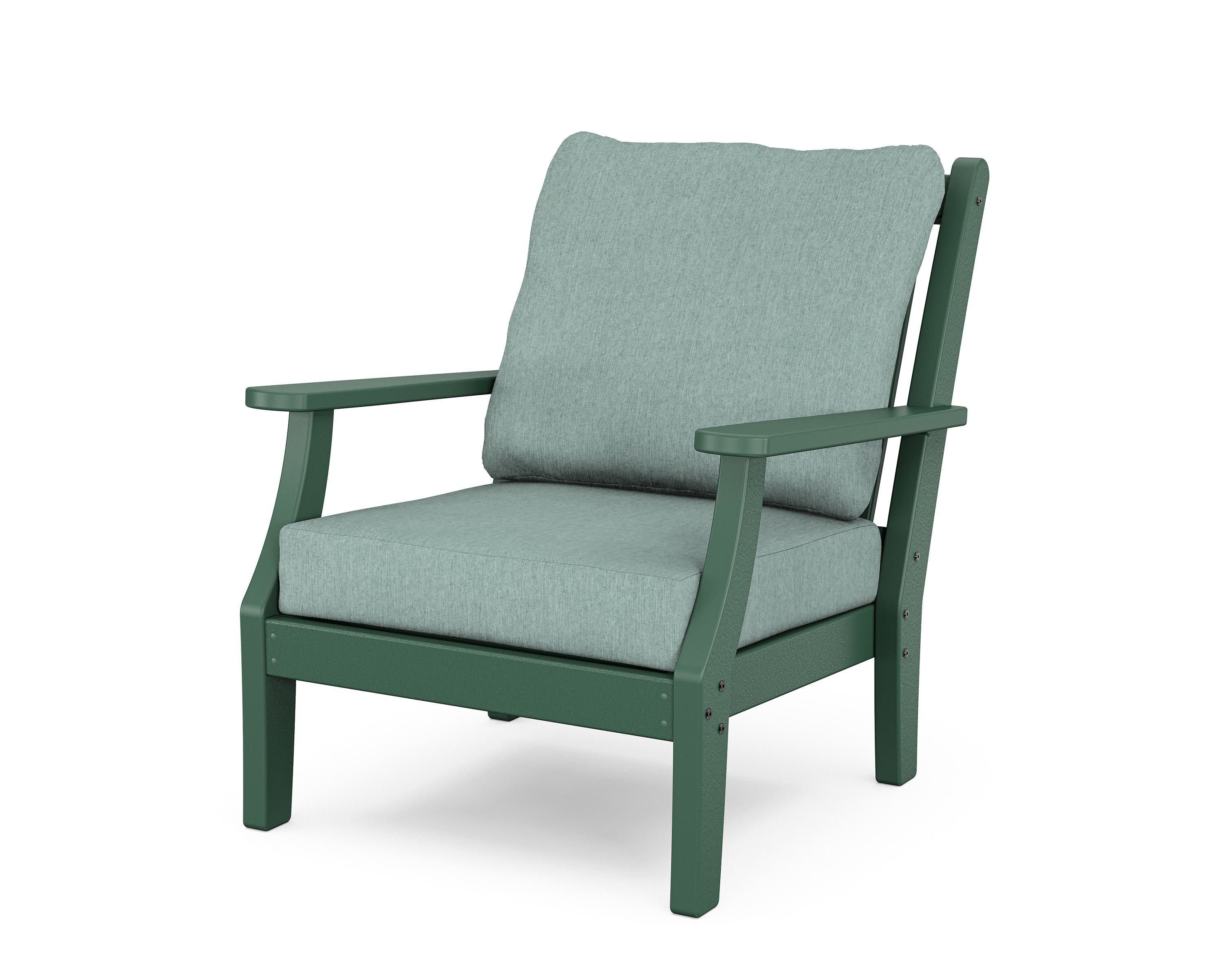 Wovendale Deep Seating Chair in Green / Glacier Spa