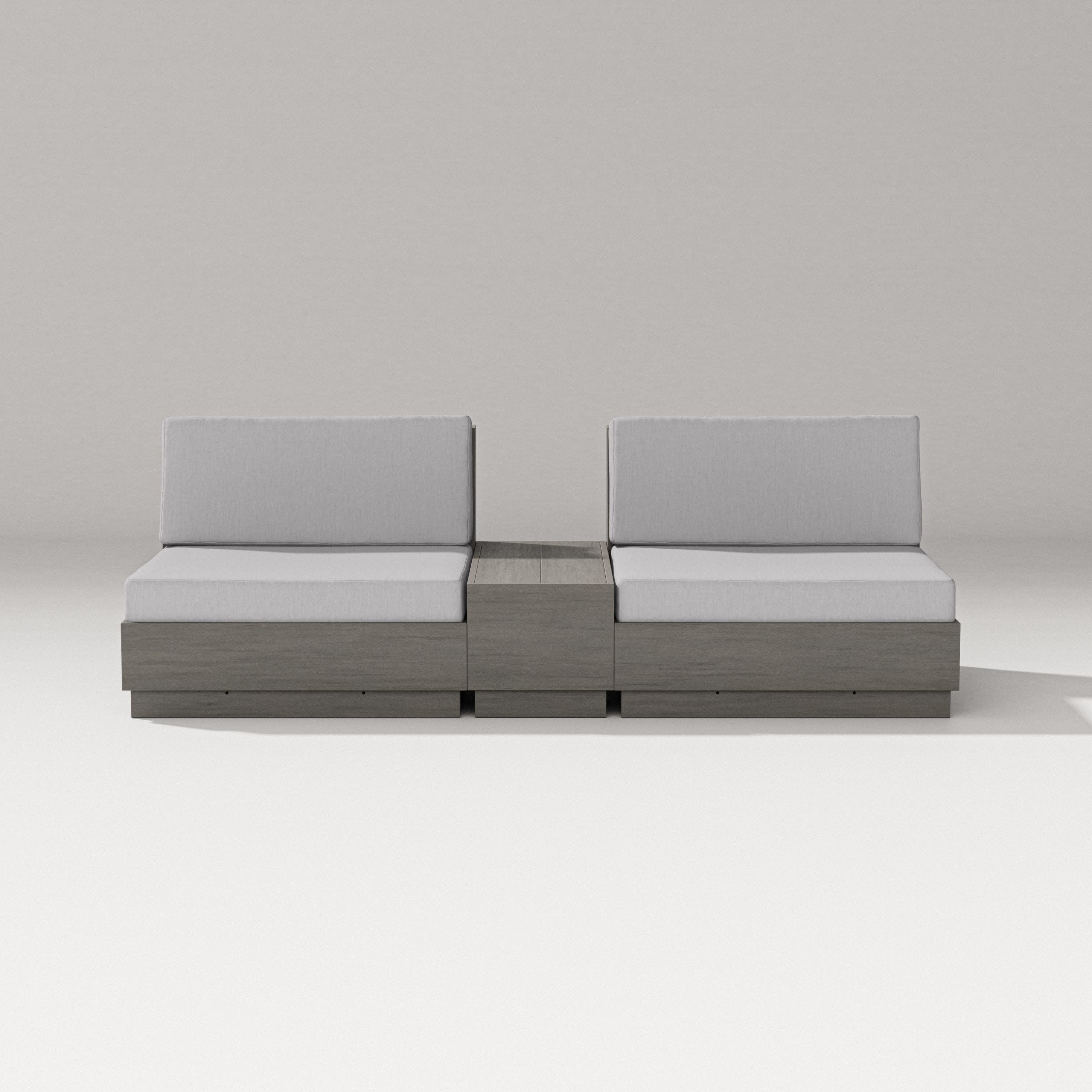 Elevate Lounge Chair Set in Driftwood / Granite