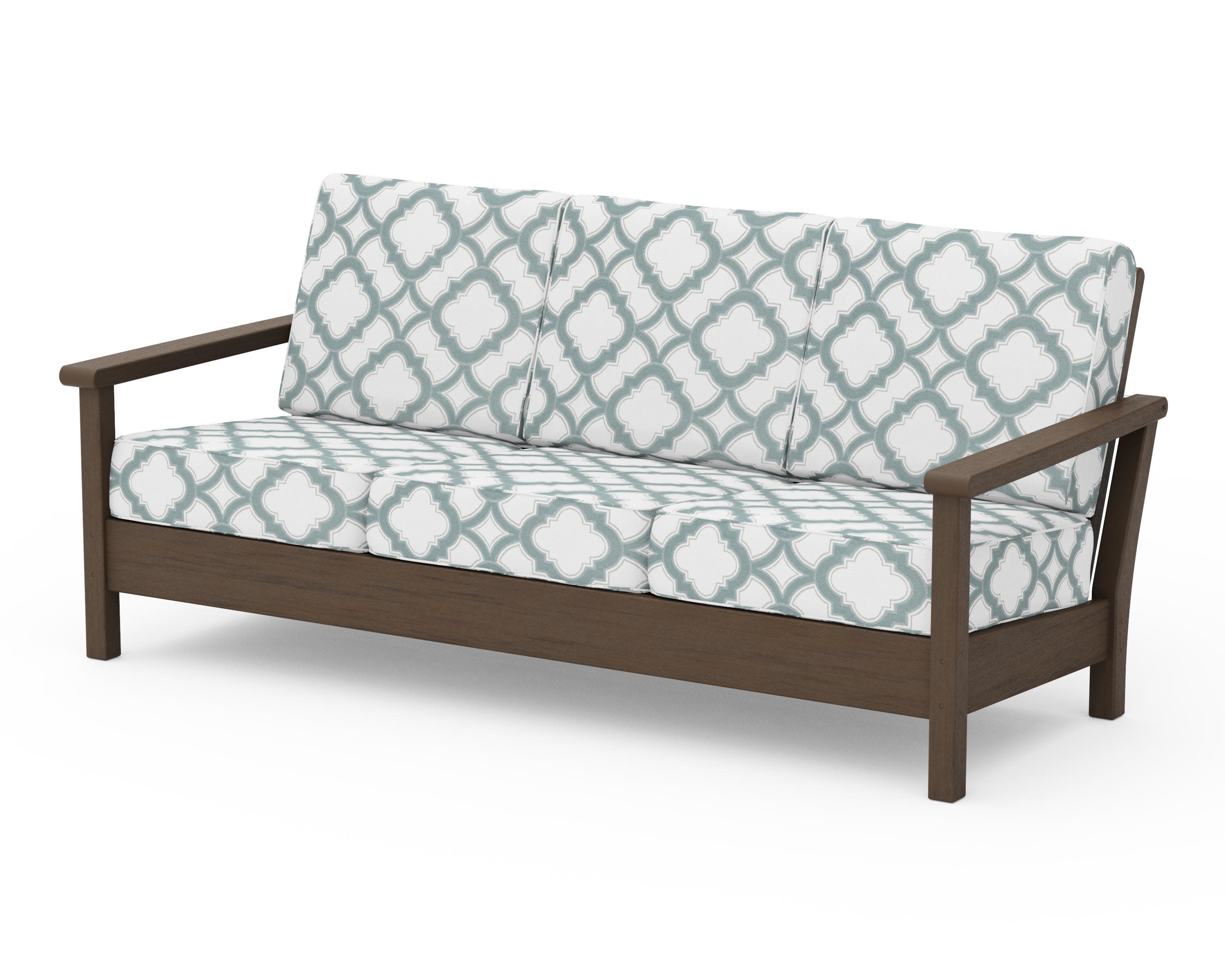 Harbour Deep Seating Sofa in Kona / Trellis Glacier Spa